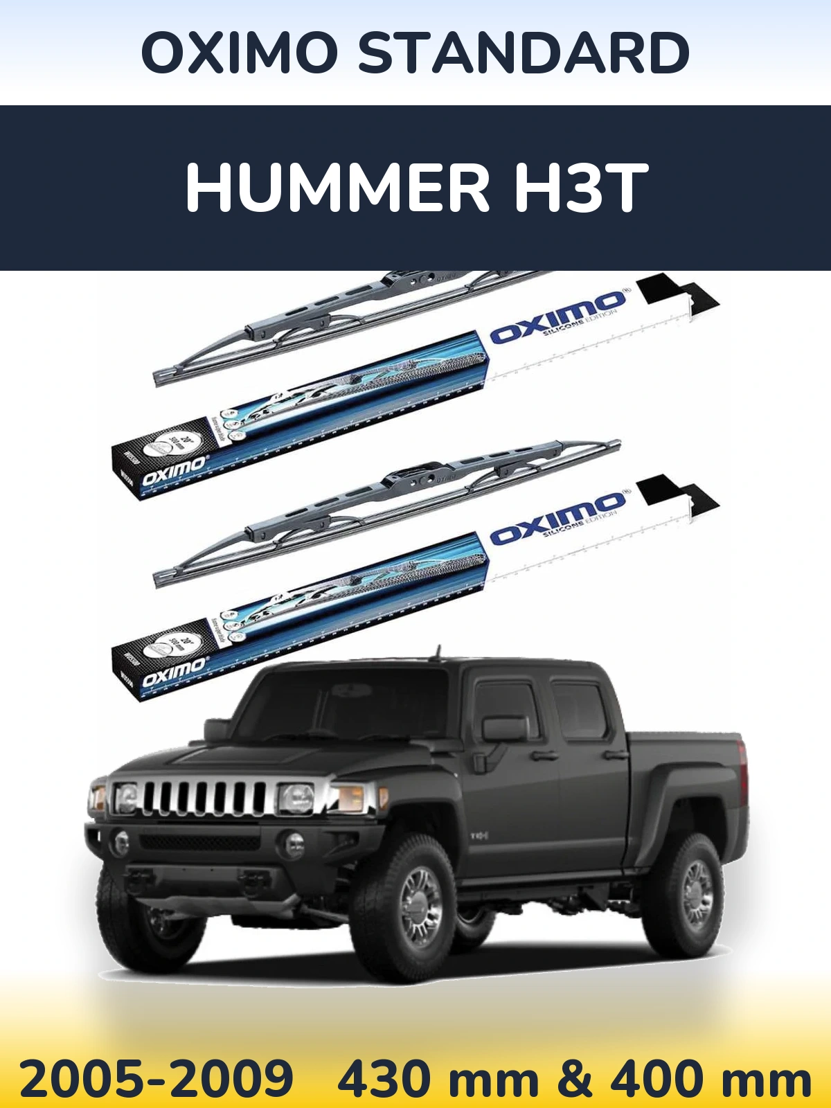 Torkarblad Oximo Standard för Hummer H3T