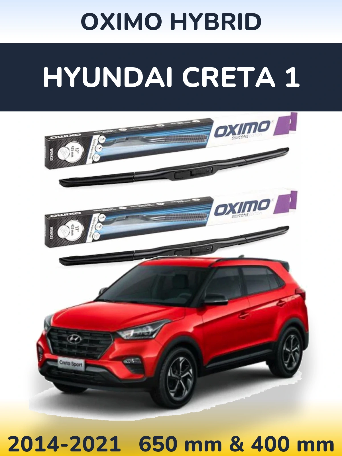 Torkarblad Oximo Hybrid för Hyundai Creta 1