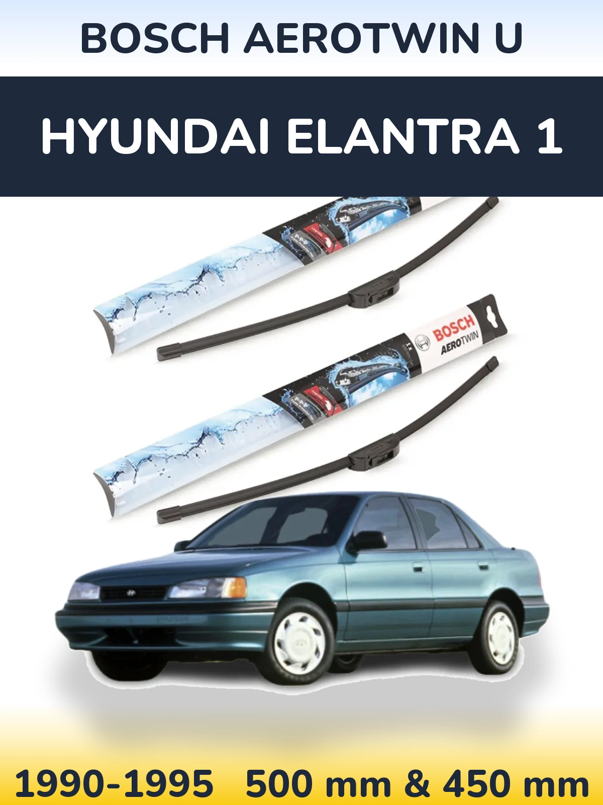 Torkarblad BOSCH AeroTwin U för Hyundai Elantra 1