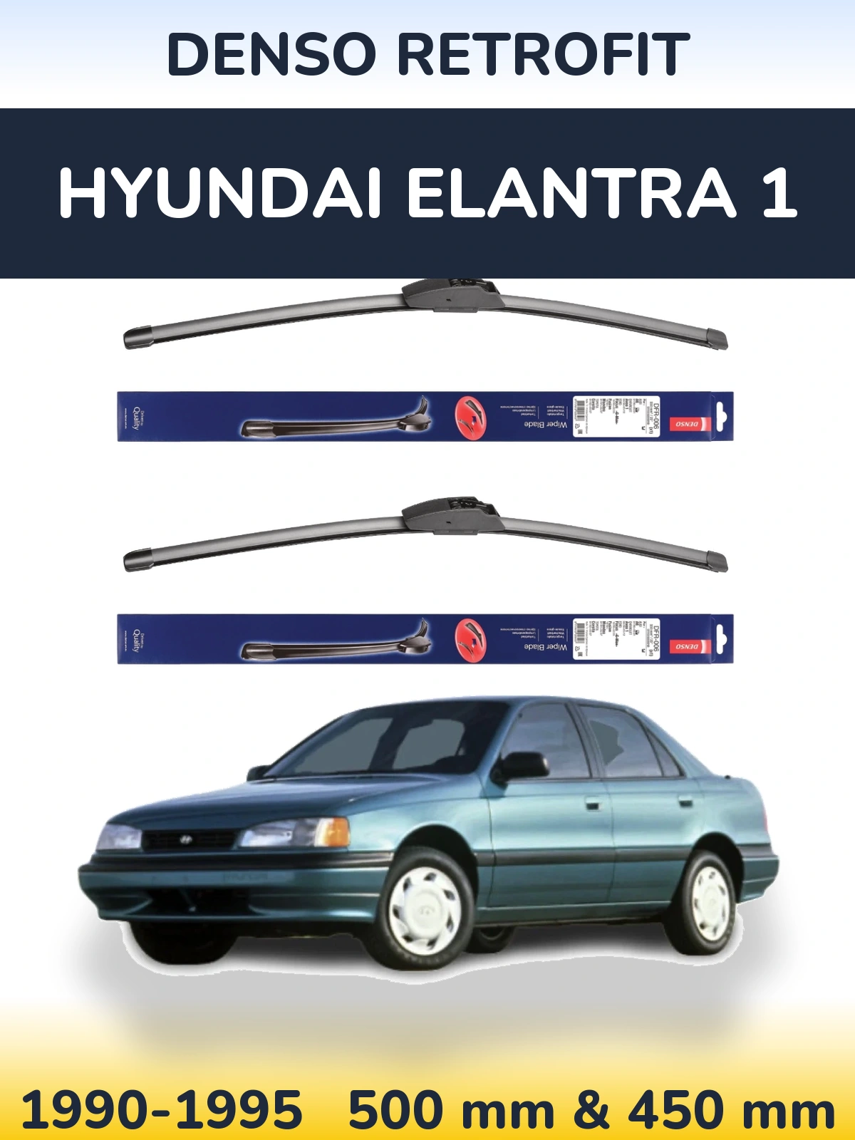 Torkarblad Denso Retrofit för Hyundai Elantra 1
