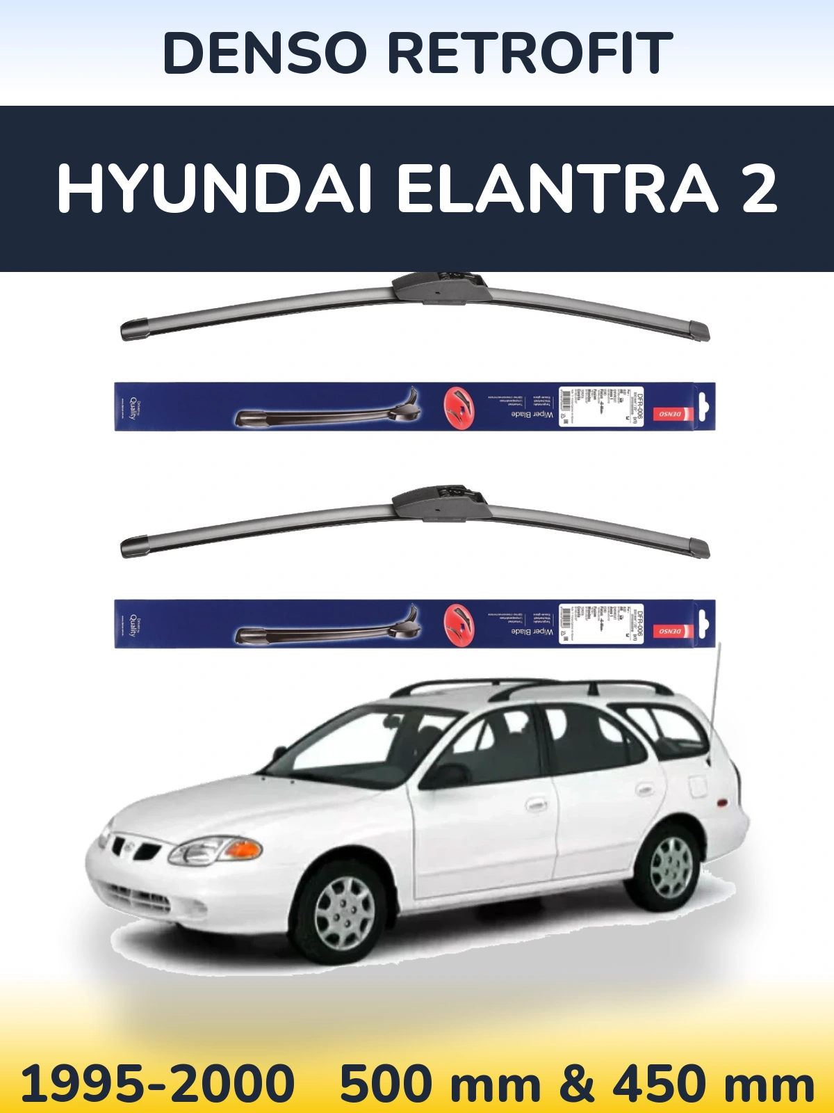 Torkarblad Denso Retrofit för Hyundai Elantra 2