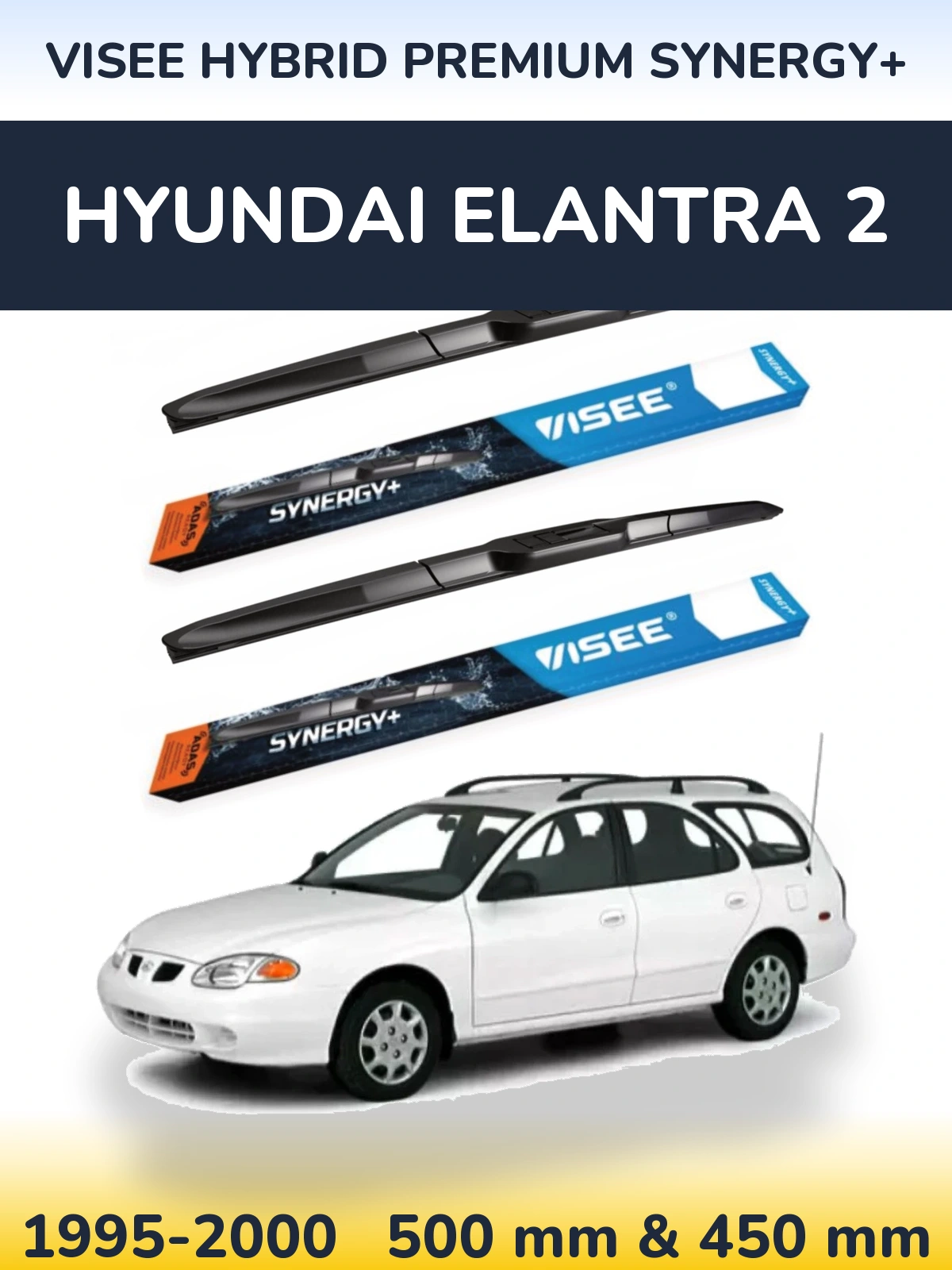 Torkarblad VISEE HYBRID PREMIUM SYNERGY+ för Hyundai Elantra 2