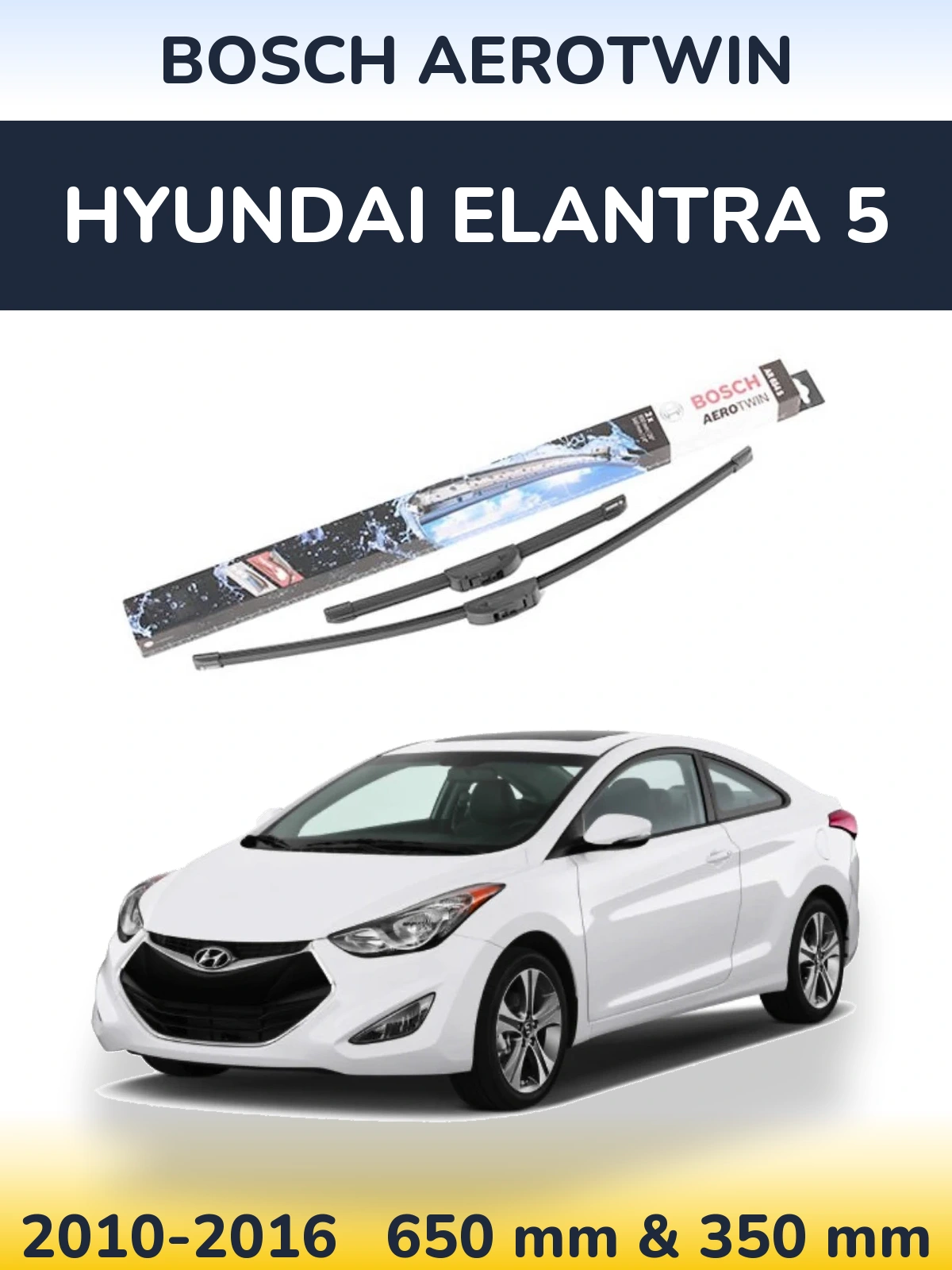 Torkarblad BOSCH AeroTwin för Hyundai Elantra 5