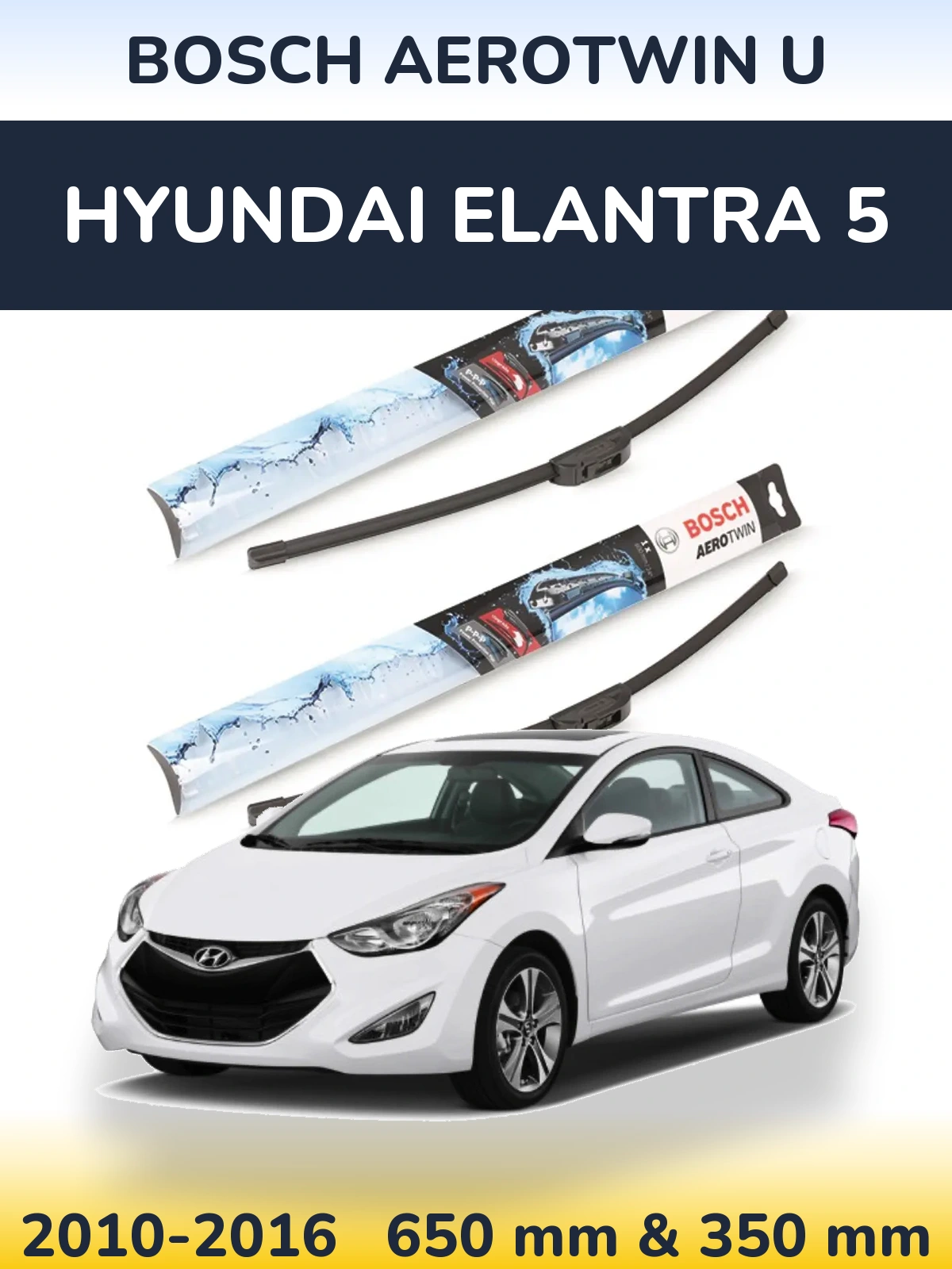 Torkarblad BOSCH AeroTwin U för Hyundai Elantra 5