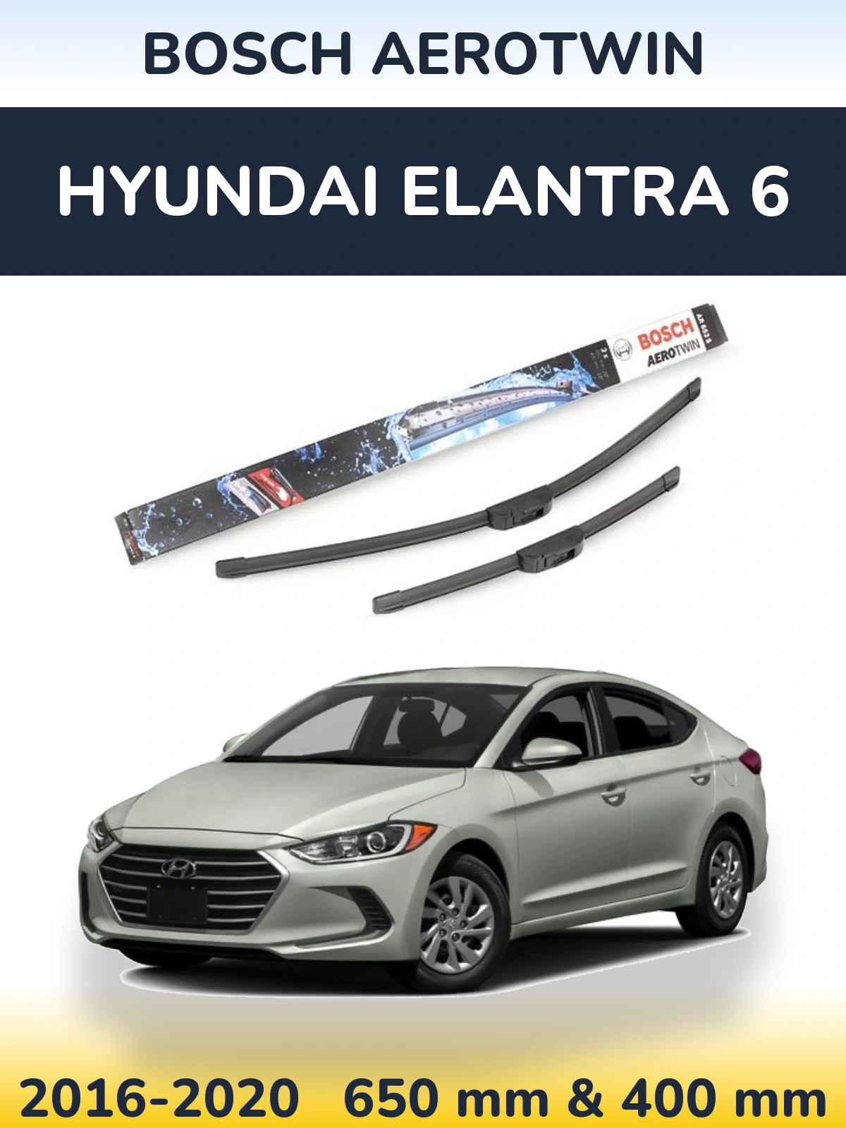 Torkarblad BOSCH AeroTwin för Hyundai Elantra 6
