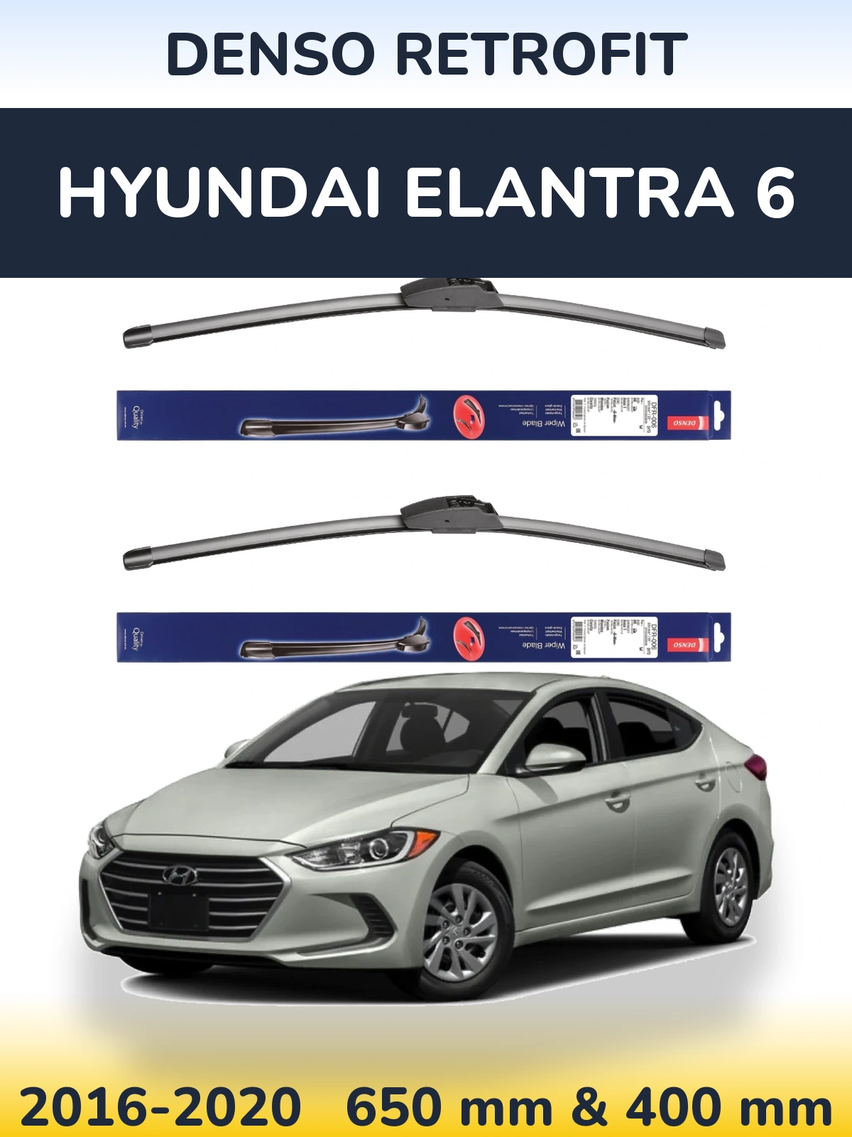 Torkarblad Denso Retrofit för Hyundai Elantra 6