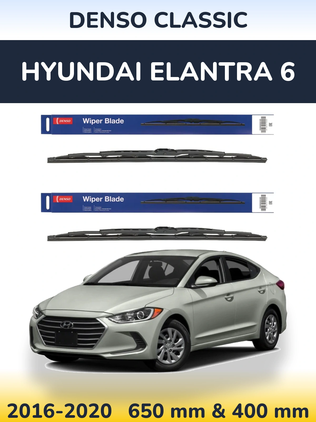 Torkarblad Denso Classic för Hyundai Elantra 6