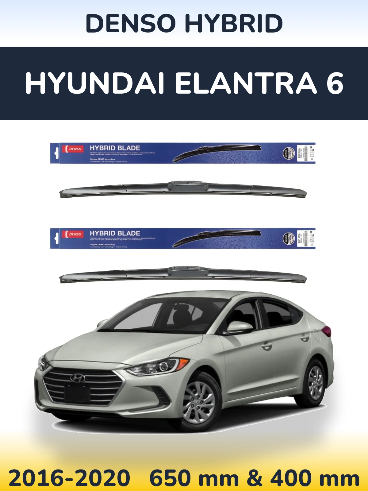 Torkarblad Denso Hybrid för Hyundai Elantra 6