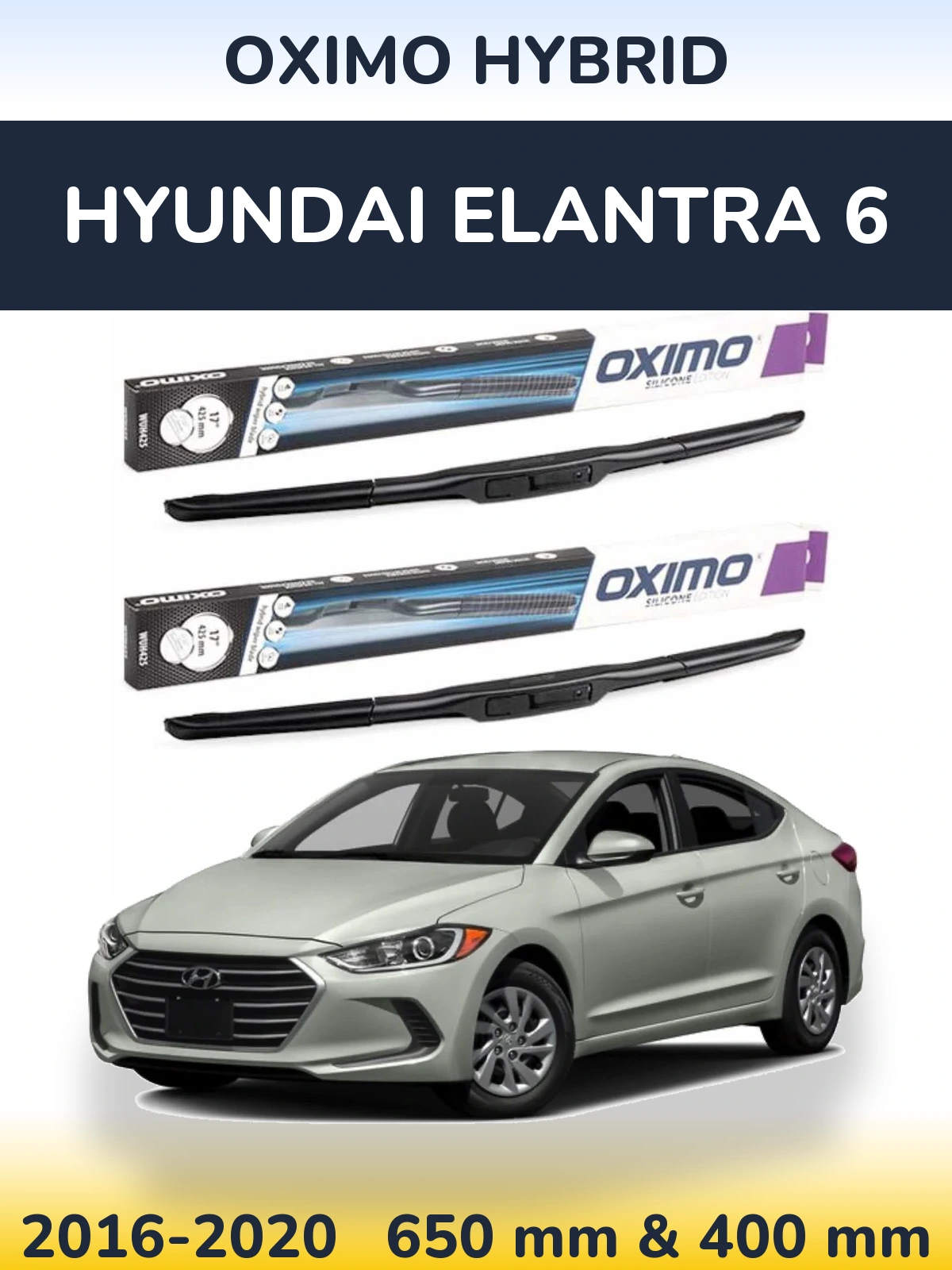 Torkarblad Oximo Hybrid för Hyundai Elantra 6