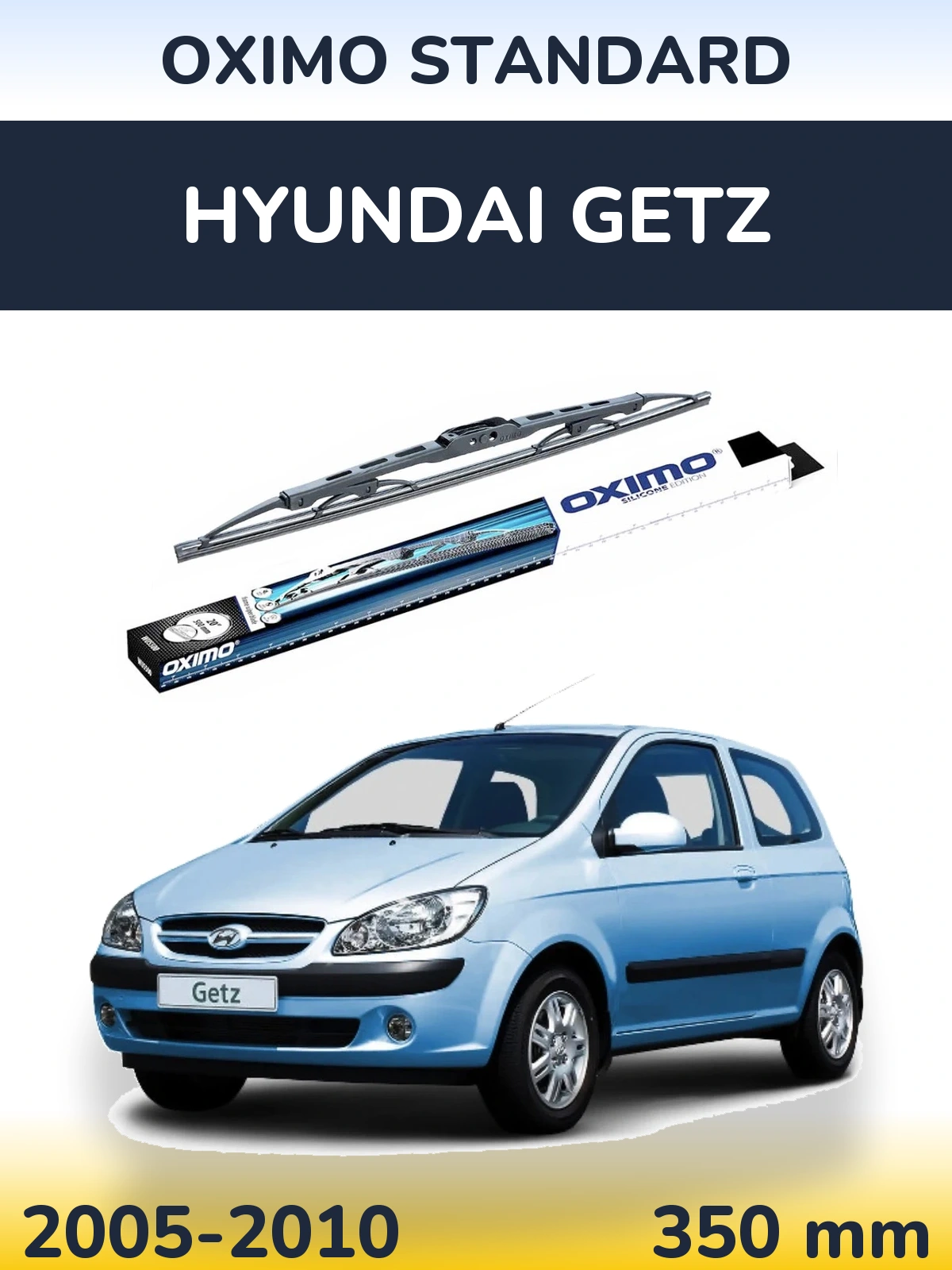 Rear wiper blade Oximo Standard 350 mm for Hyundai Getz 2005-2010