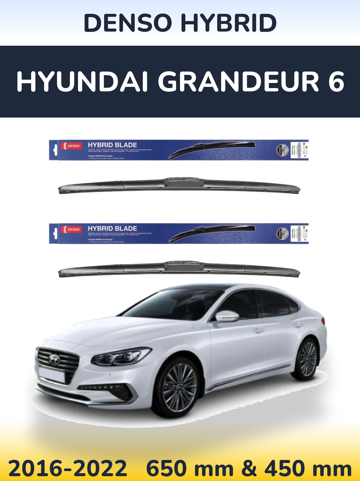 Torkarblad Denso Hybrid för Hyundai Grandeur 6