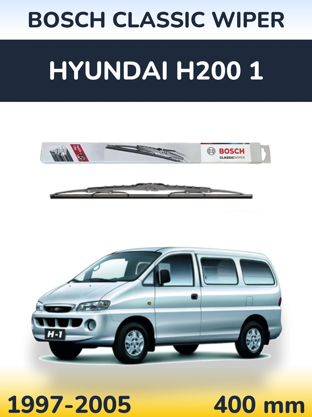 Torkarblad BOSCH Classic Wiper för Hyundai H200 1