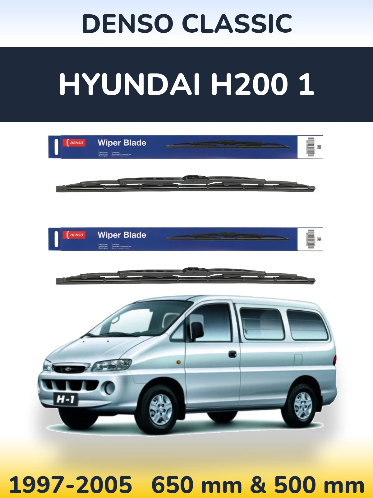 Torkarblad Denso Classic för Hyundai H200 1