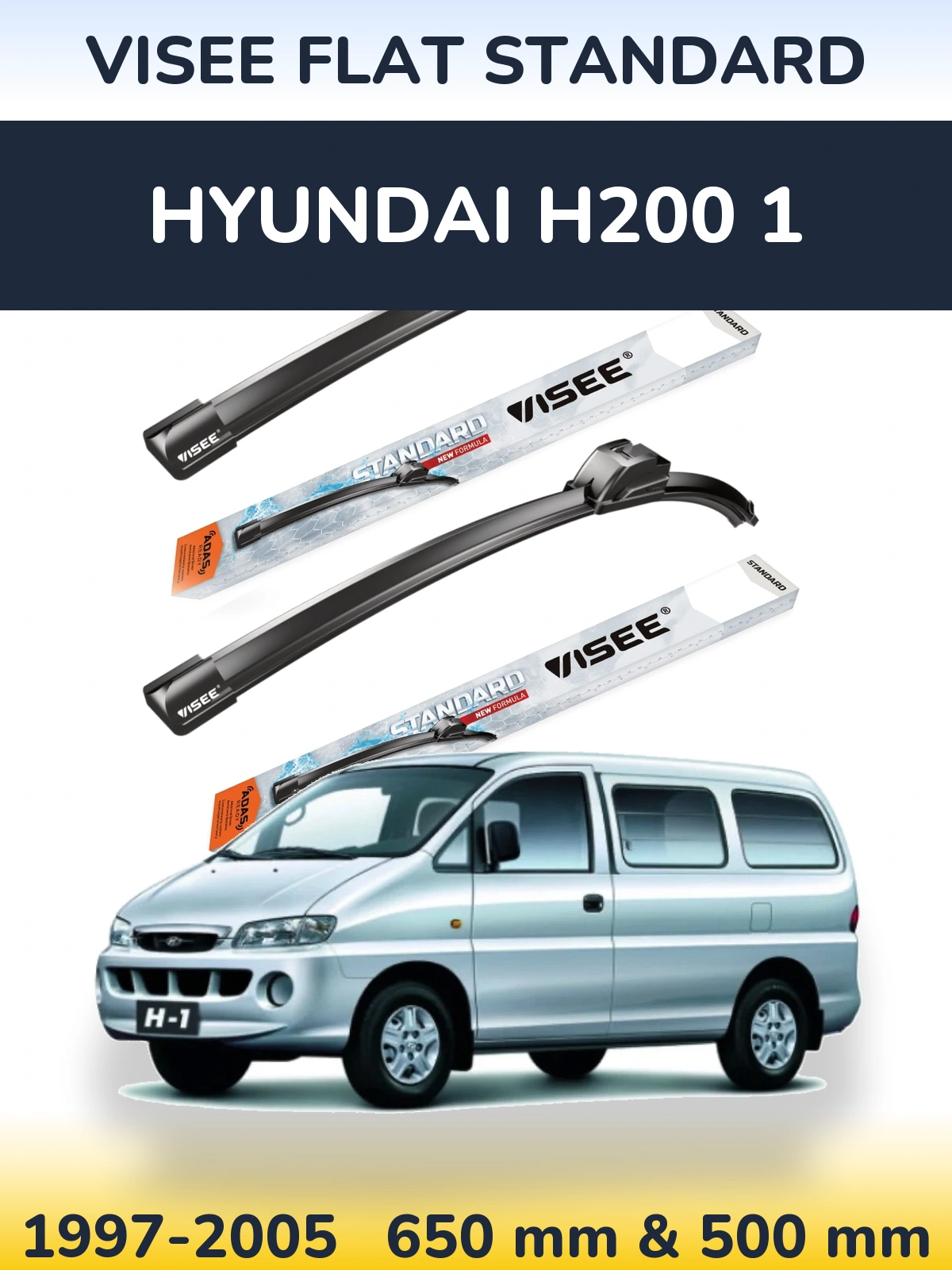 Torkarblad VISEE FLAT STANDARD för Hyundai H200 1