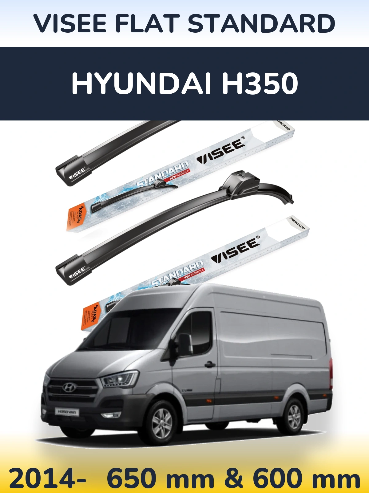 Torkarblad VISEE FLAT STANDARD för Hyundai H350