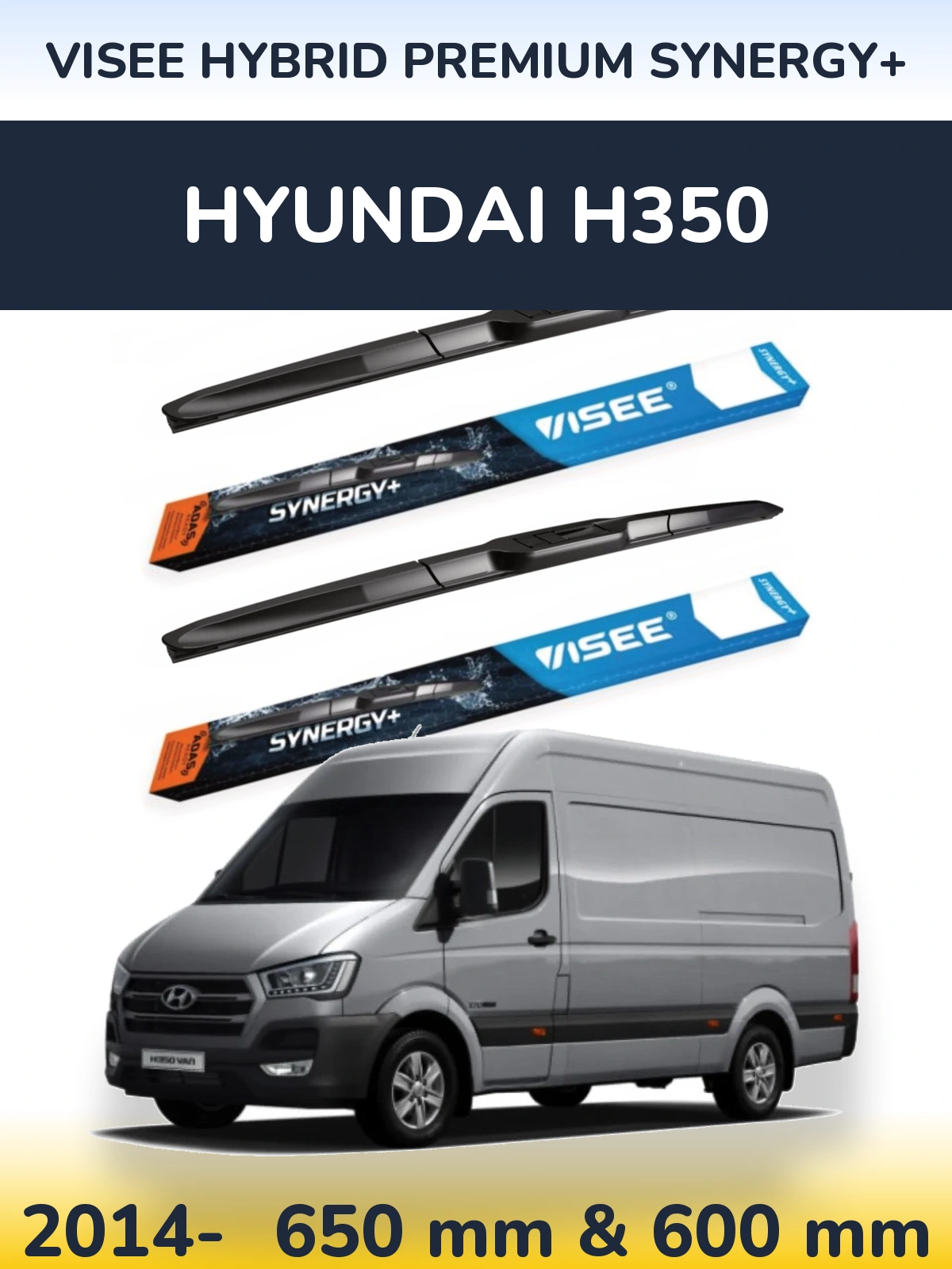 Torkarblad VISEE HYBRID PREMIUM SYNERGY+ för Hyundai H350
