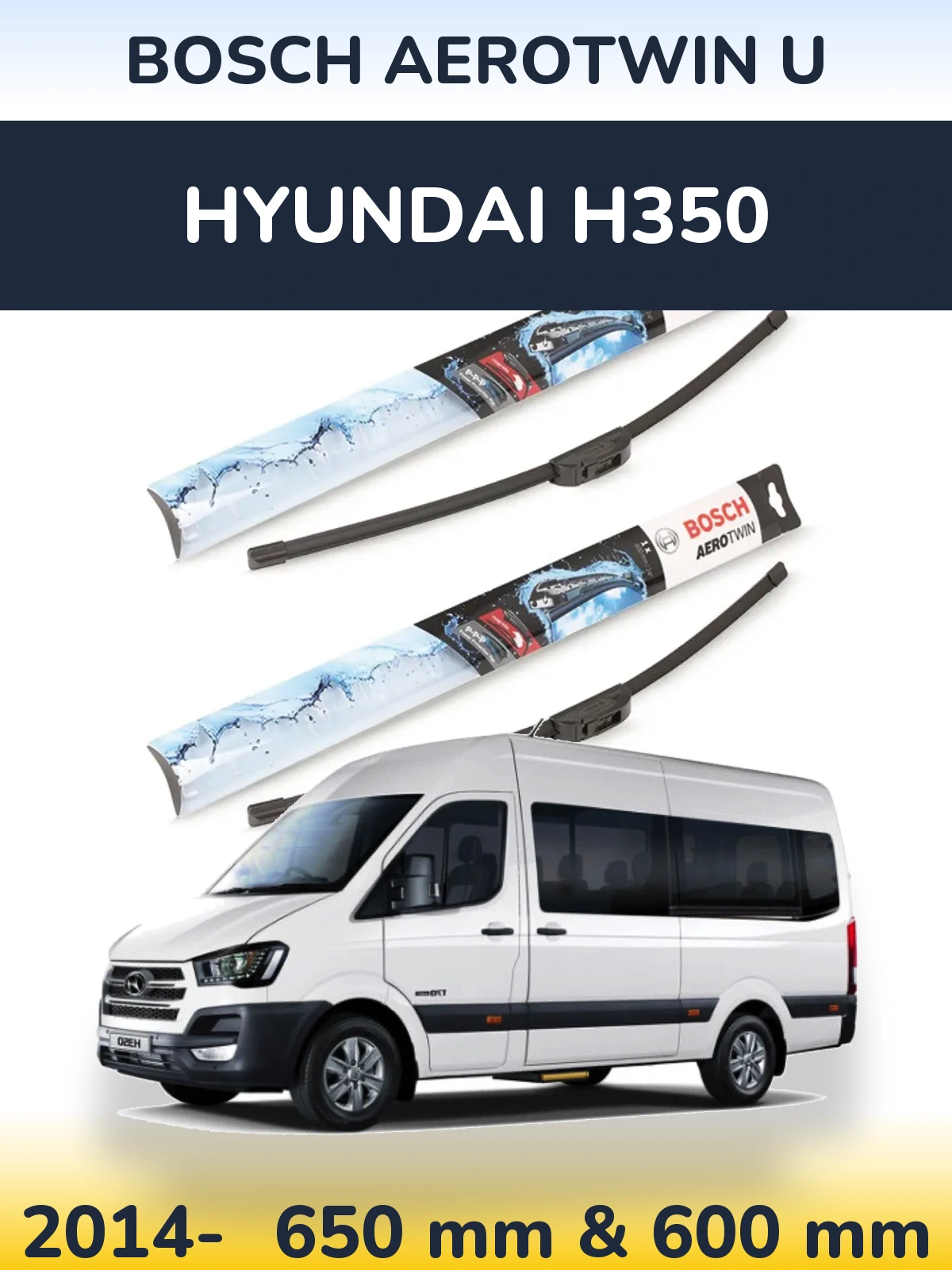 Torkarblad BOSCH AeroTwin U för Hyundai H350