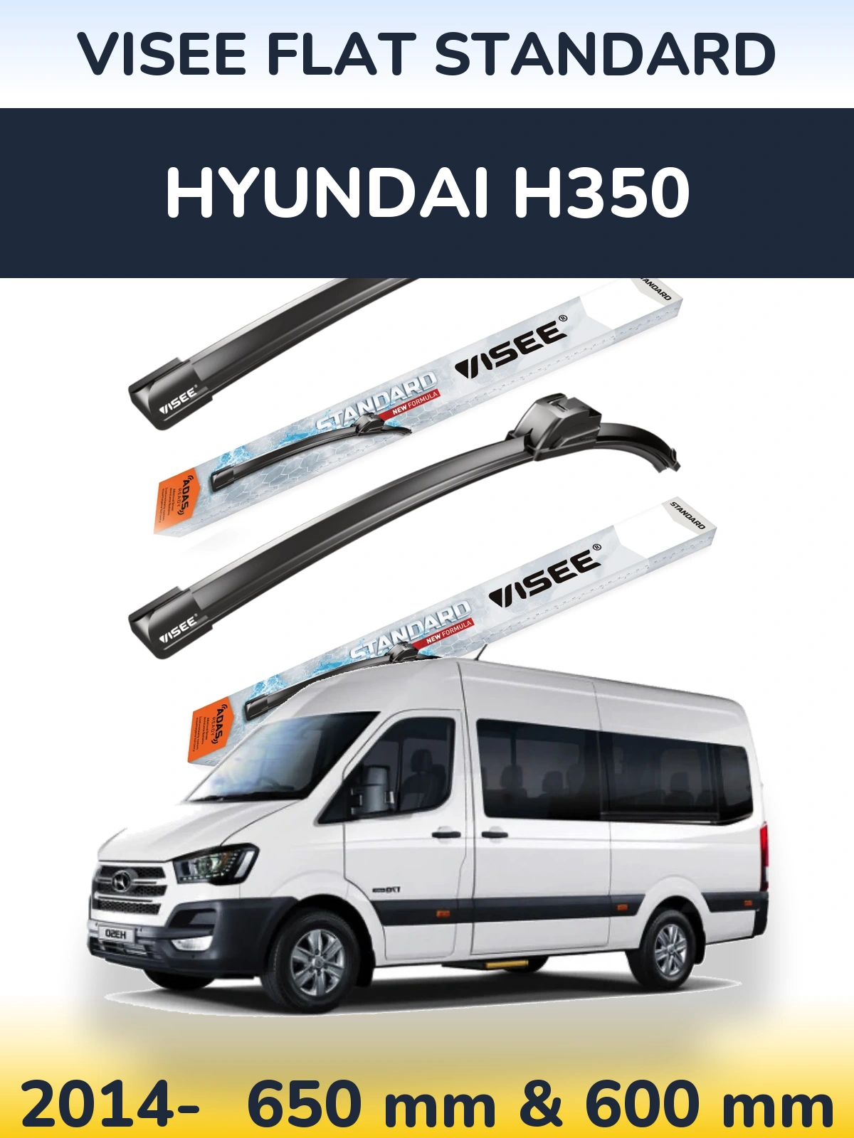 Torkarblad VISEE FLAT STANDARD för Hyundai H350