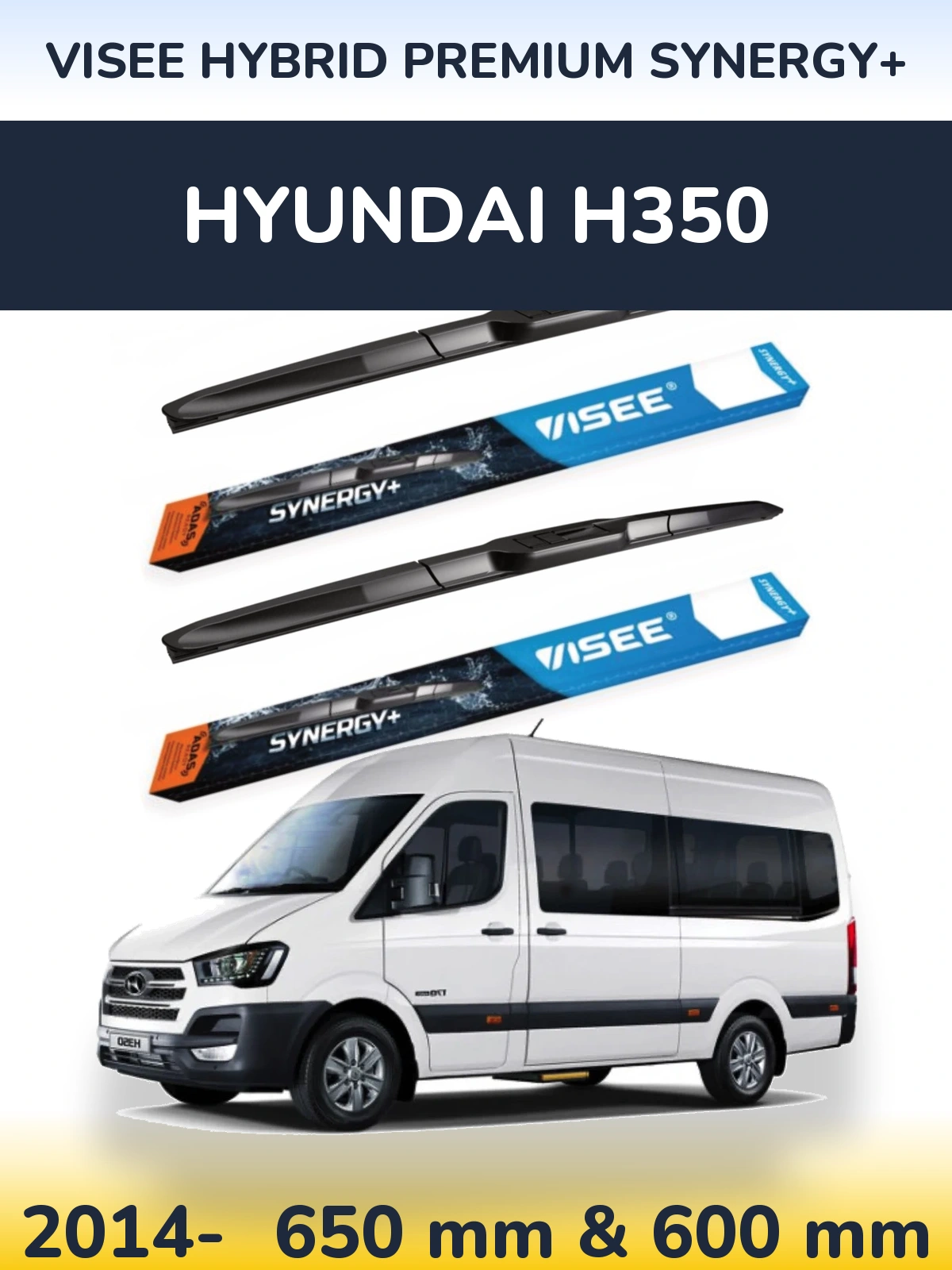 Torkarblad VISEE HYBRID PREMIUM SYNERGY+ för Hyundai H350