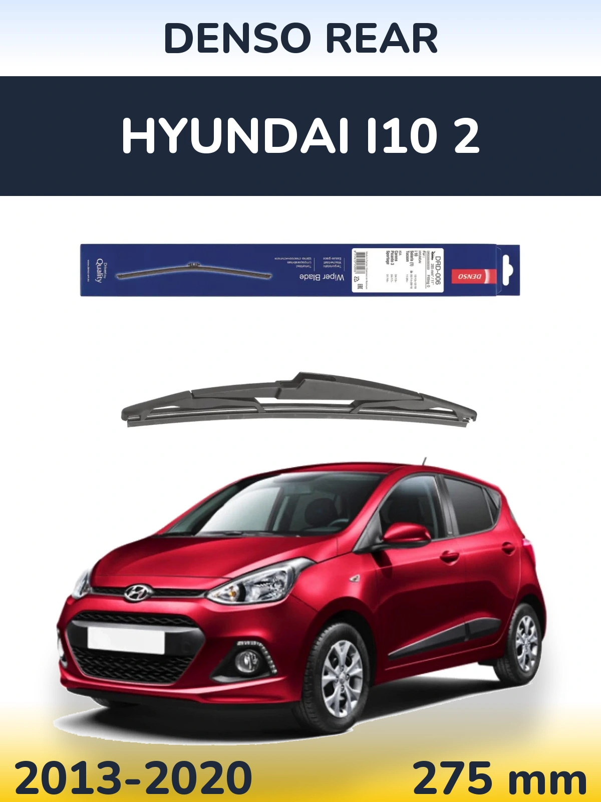 Torkarblad Denso Rear för Hyundai i10 2