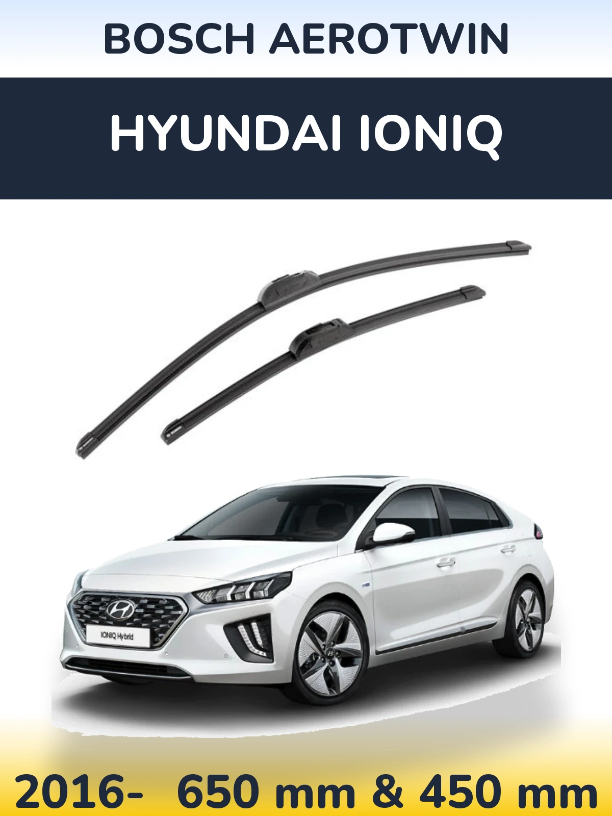 Torkarblad BOSCH AeroTwin för Hyundai IONIQ