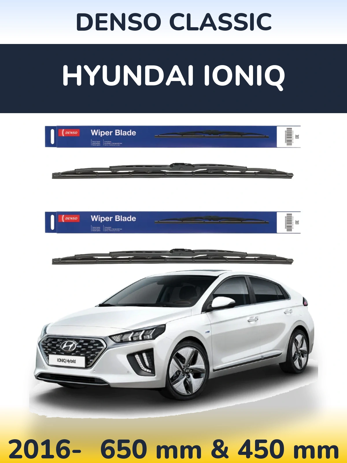 Torkarblad Denso Classic för Hyundai IONIQ