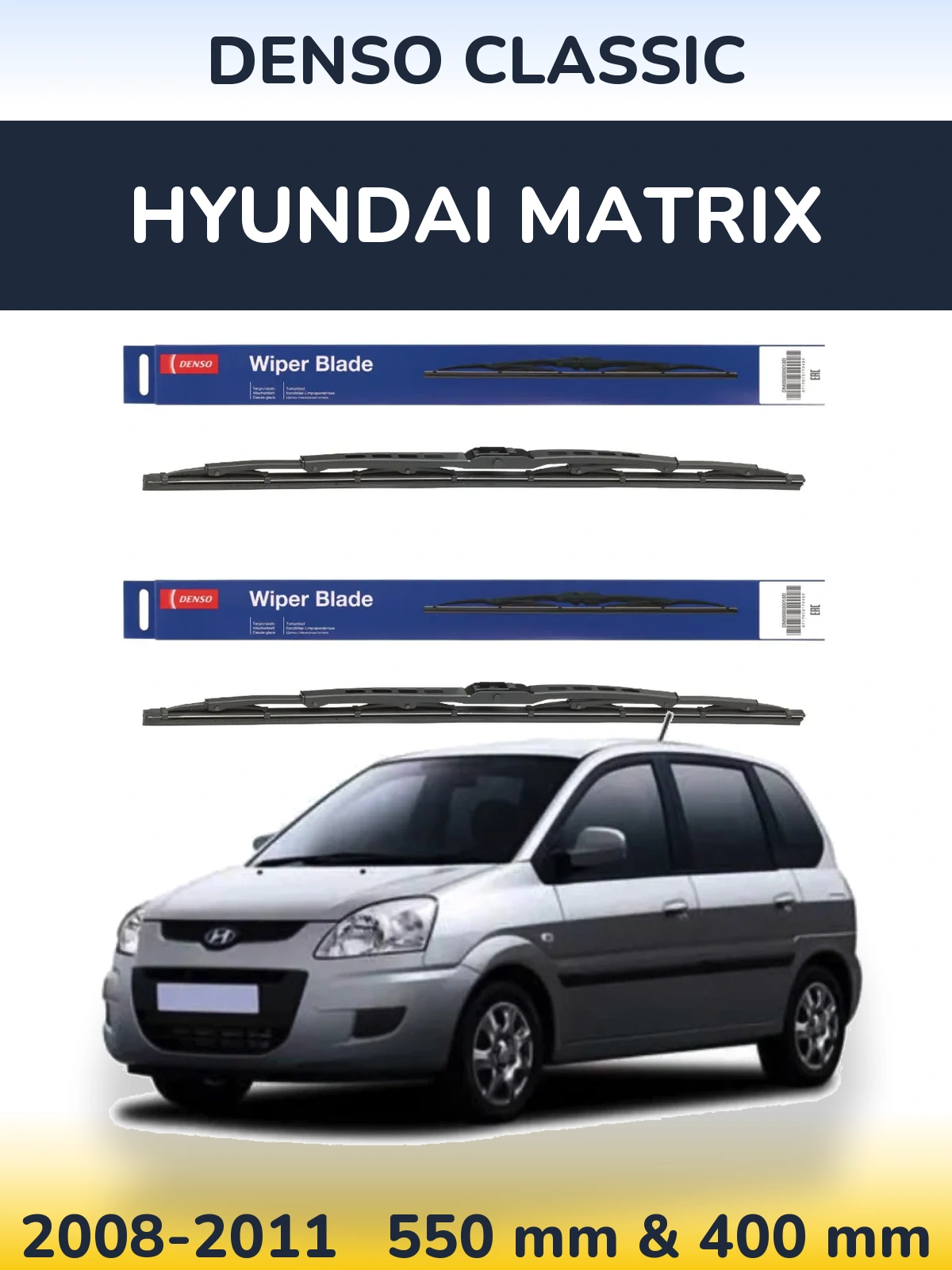 Torkarblad Denso Classic för Hyundai Matrix