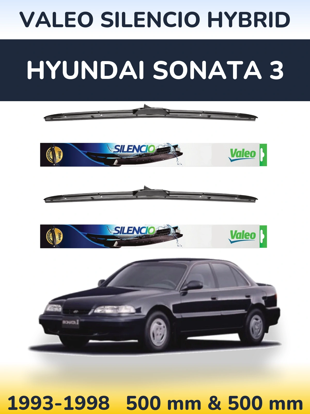 Torkarblad Valeo Silencio Hybrid för Hyundai Sonata 3