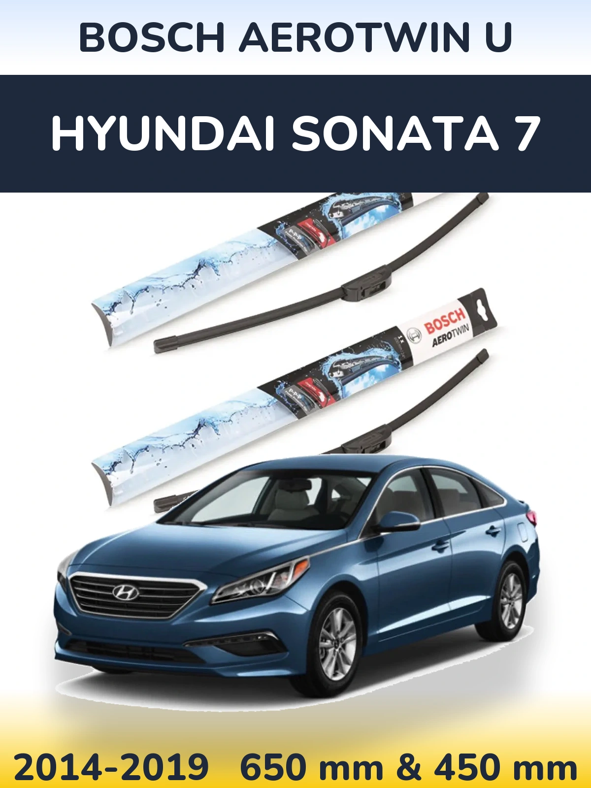 Torkarblad BOSCH AeroTwin U för Hyundai Sonata 7