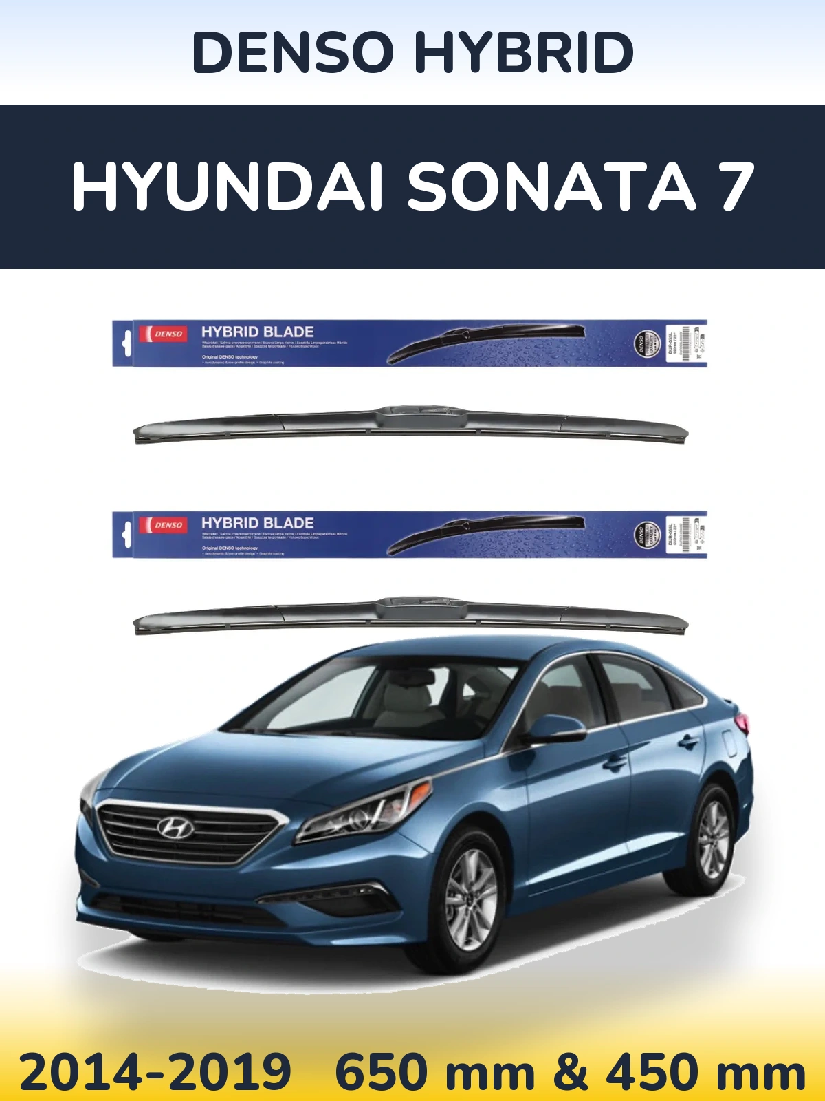 Torkarblad Denso Hybrid för Hyundai Sonata 7