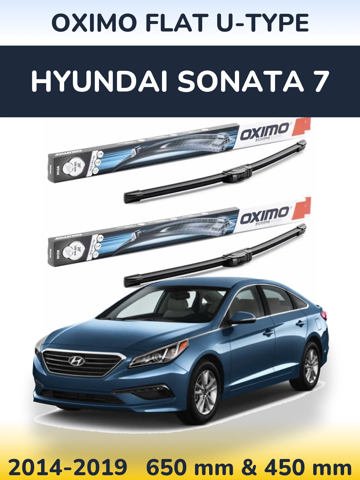 Torkarblad Oximo Flat U-type för Hyundai Sonata 7