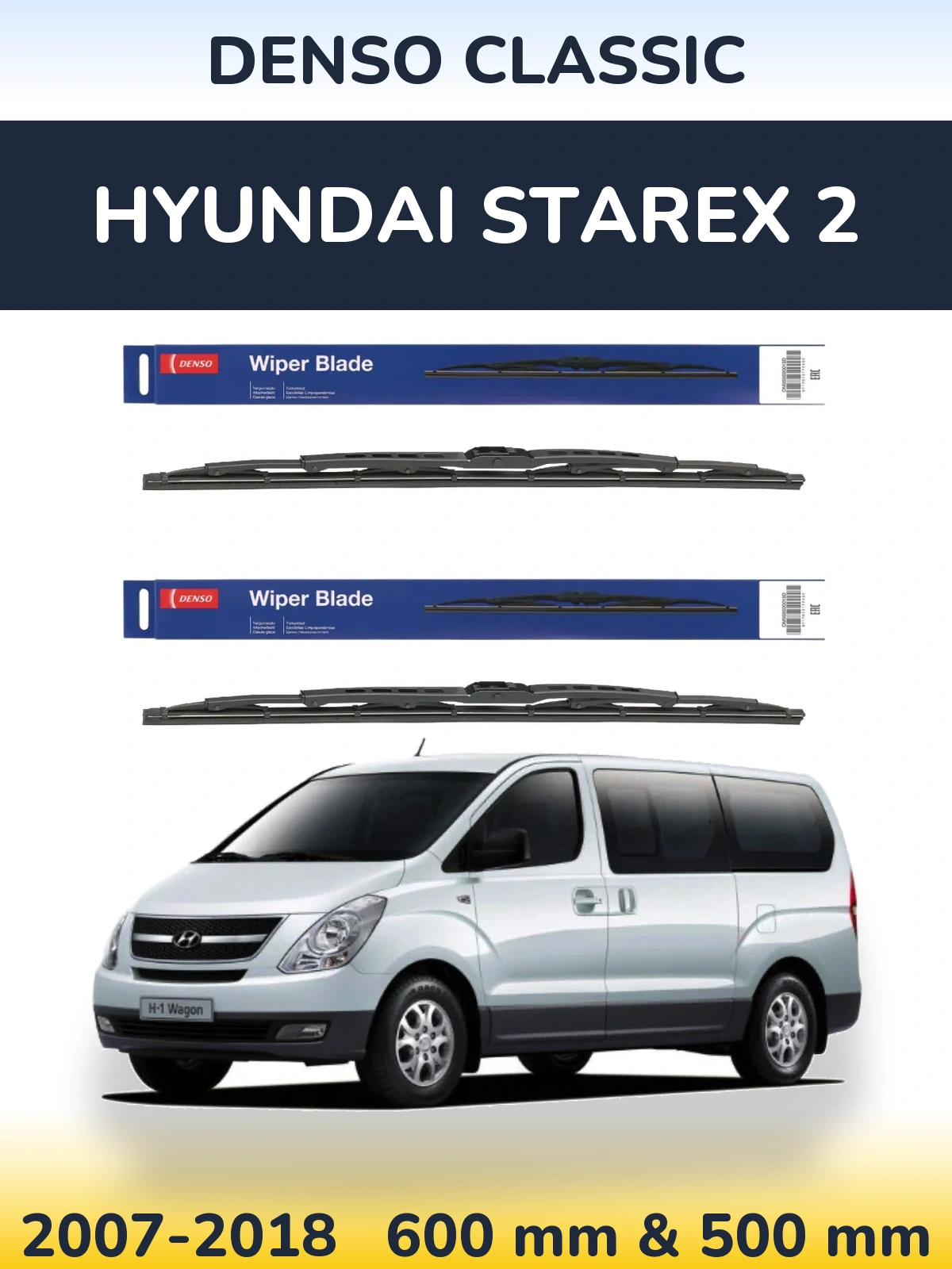Torkarblad Denso Classic för Hyundai Starex 2