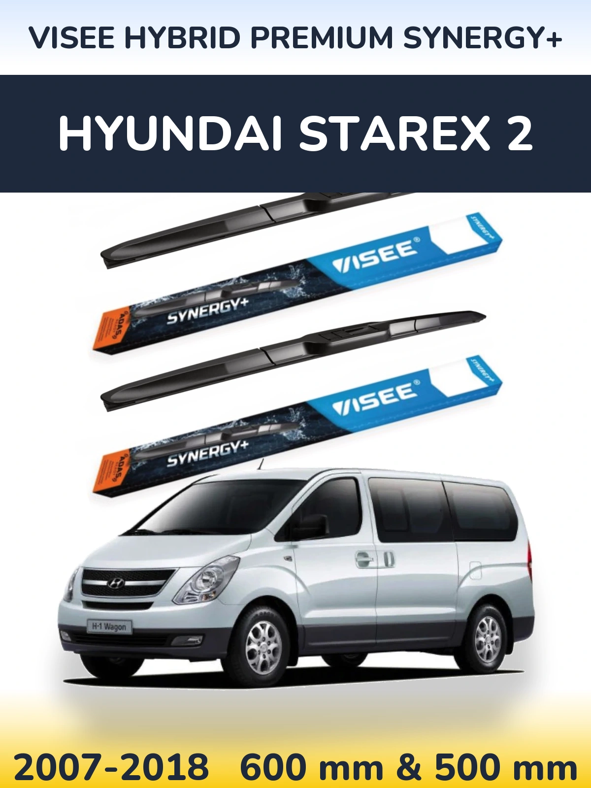 Torkarblad VISEE HYBRID PREMIUM SYNERGY+ för Hyundai Starex 2