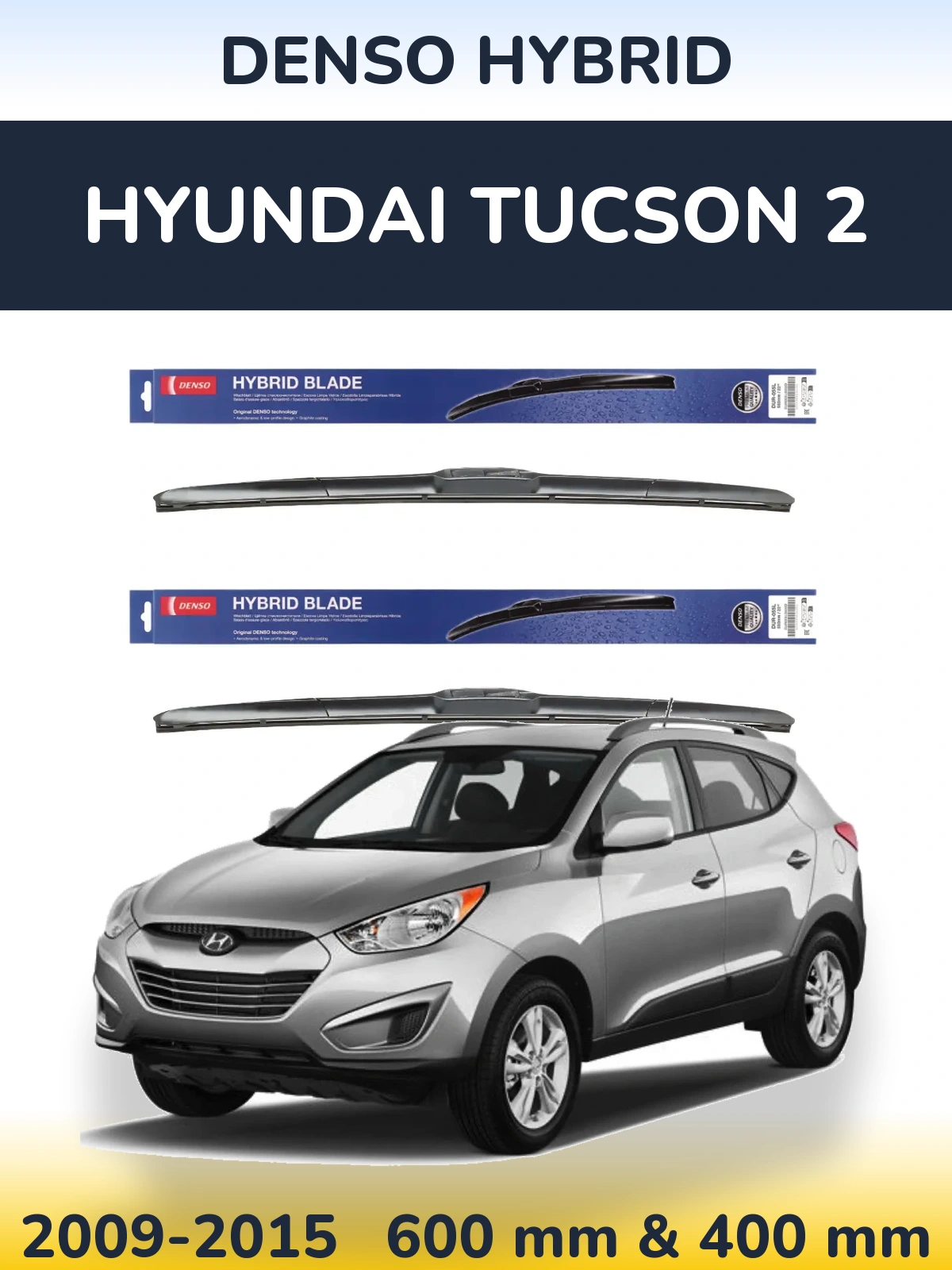 Torkarblad Denso Hybrid för Hyundai Tucson 2