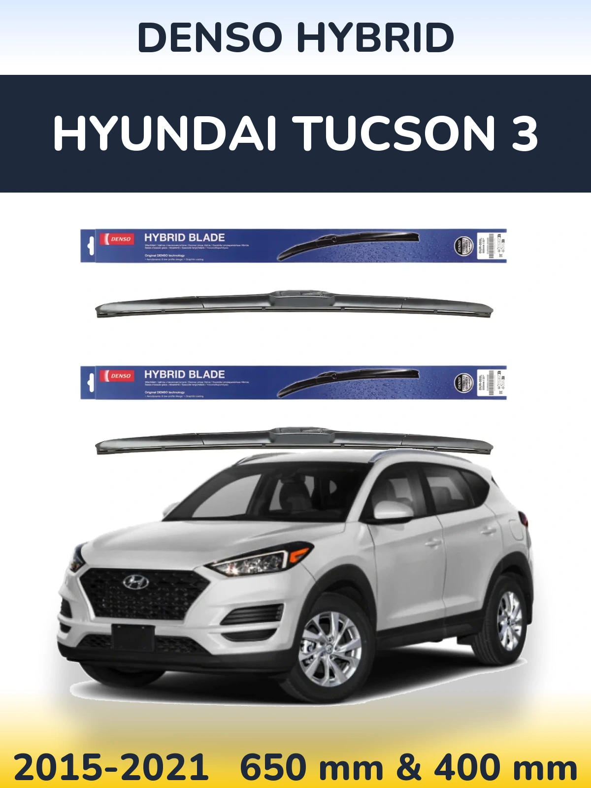 Torkarblad Denso Hybrid för Hyundai Tucson 3