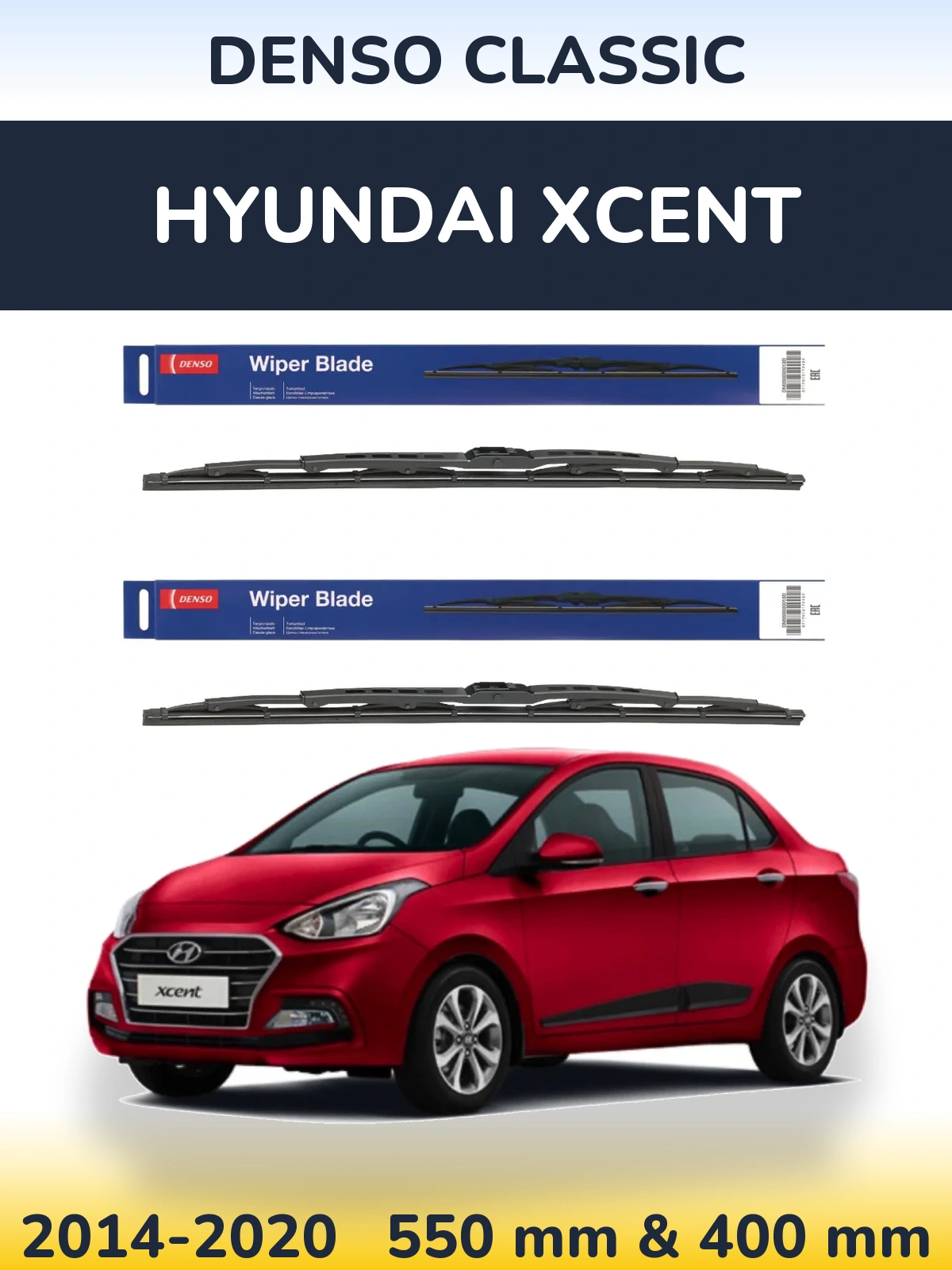 Torkarblad Denso Classic för Hyundai Xcent