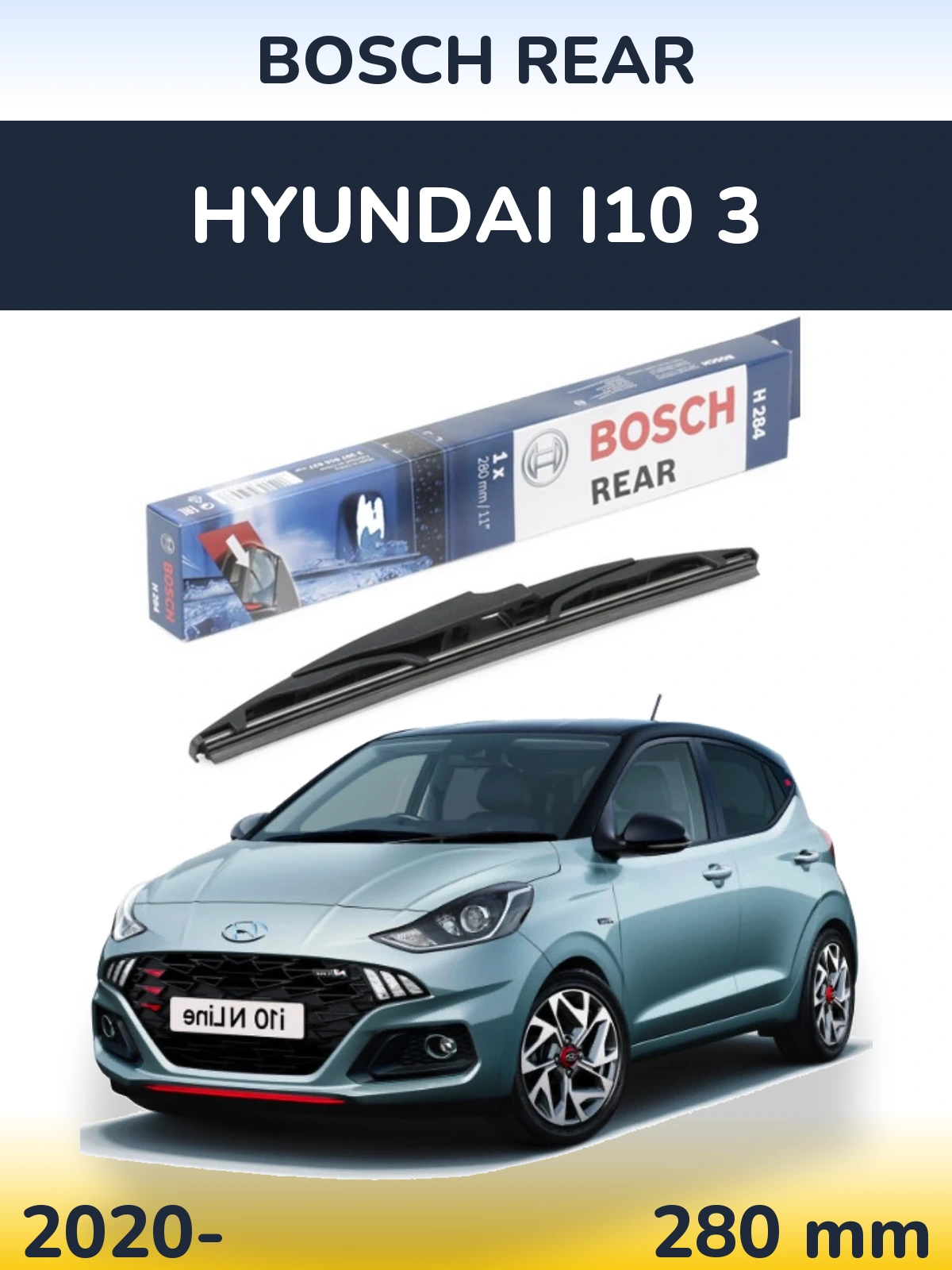 Torkarblad BOSCH Rear för Hyundai i10 3