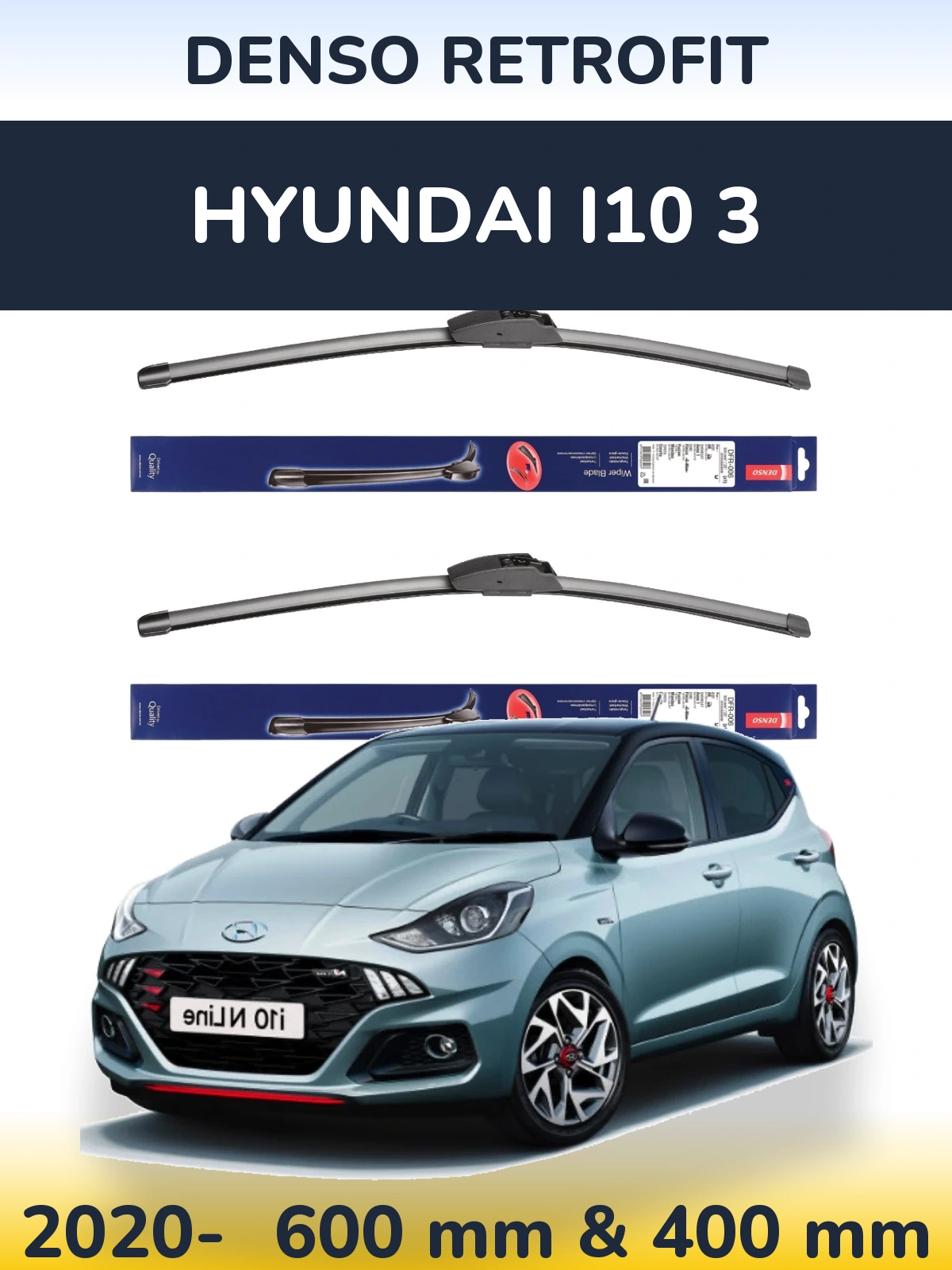 Torkarblad Denso Retrofit för Hyundai i10 3