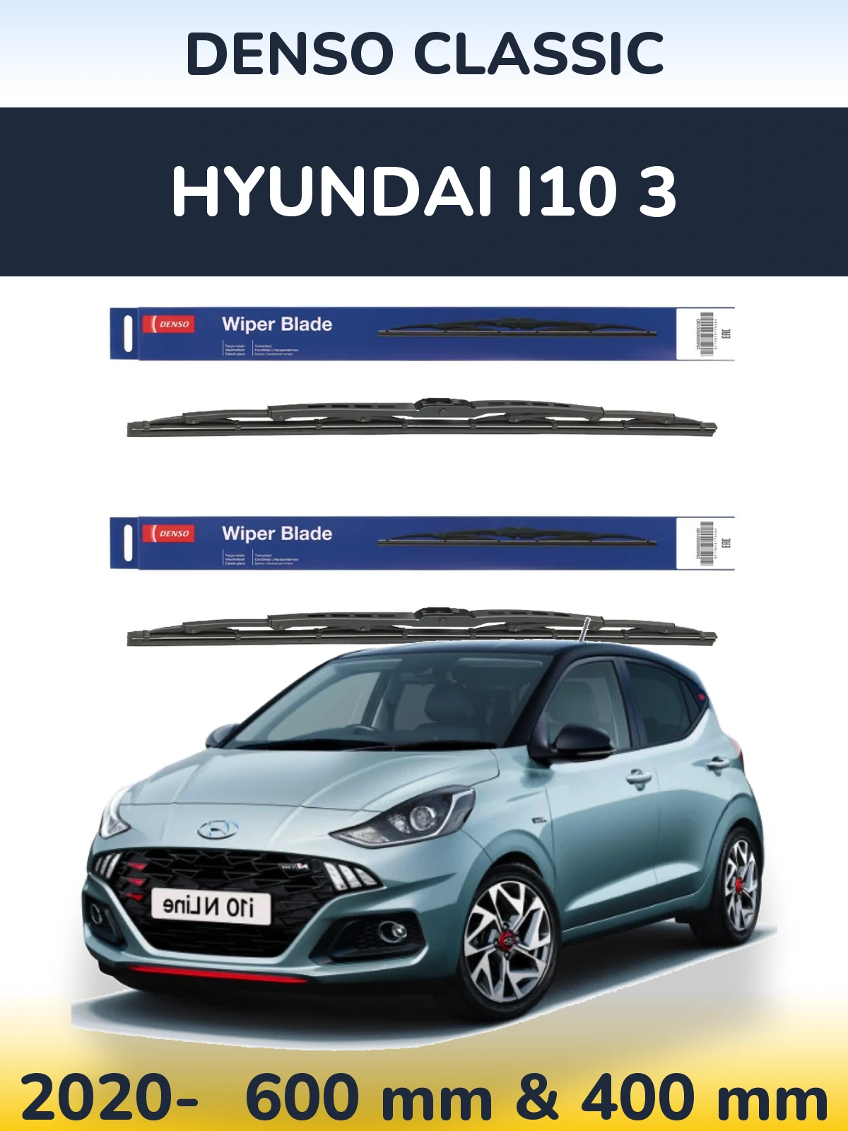 Torkarblad Denso Classic för Hyundai i10 3