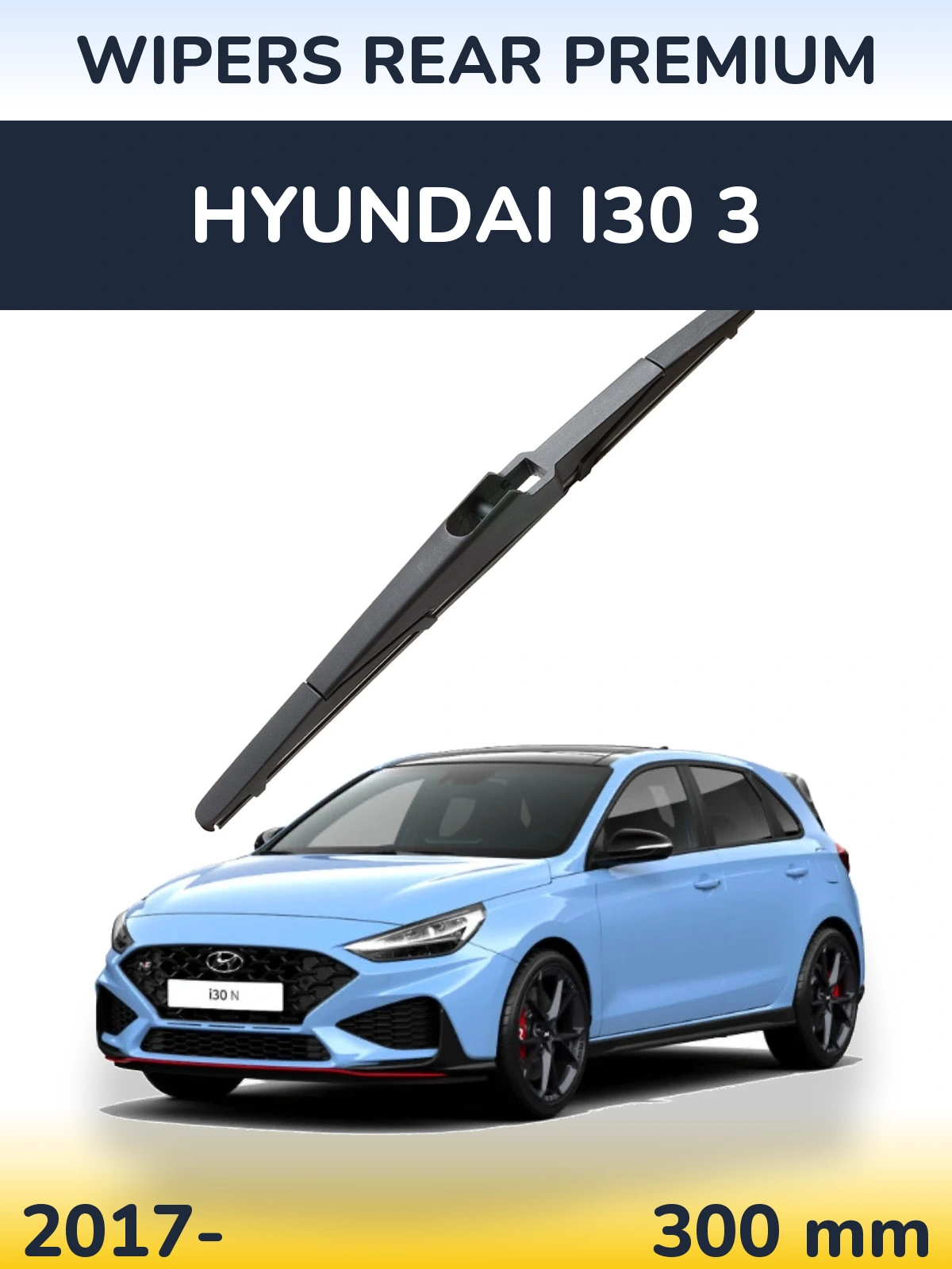 Torkarblad WIPERS REAR PREMIUM för Hyundai i30 3