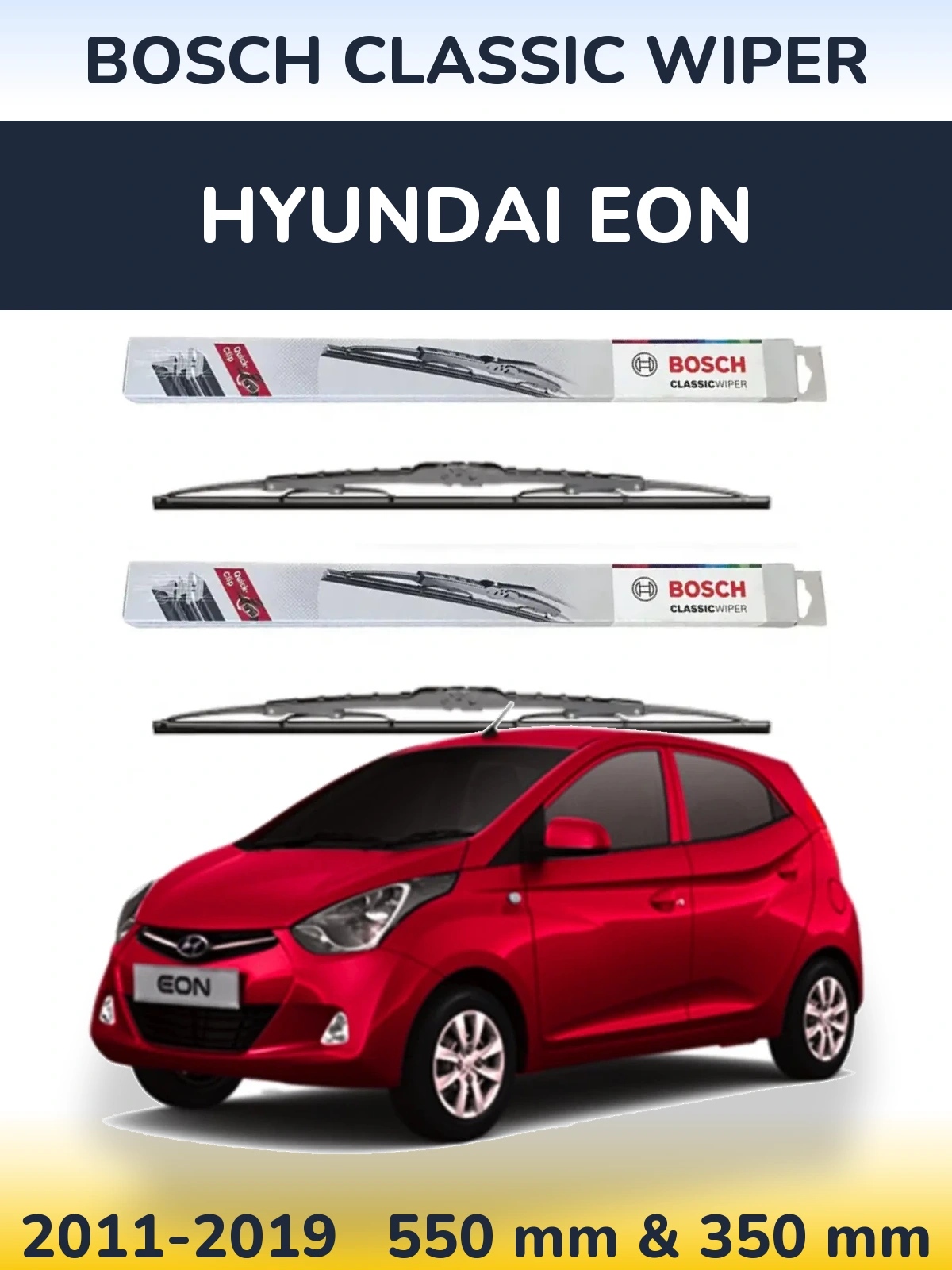 Torkarblad BOSCH Classic Wiper för Hyundai EON