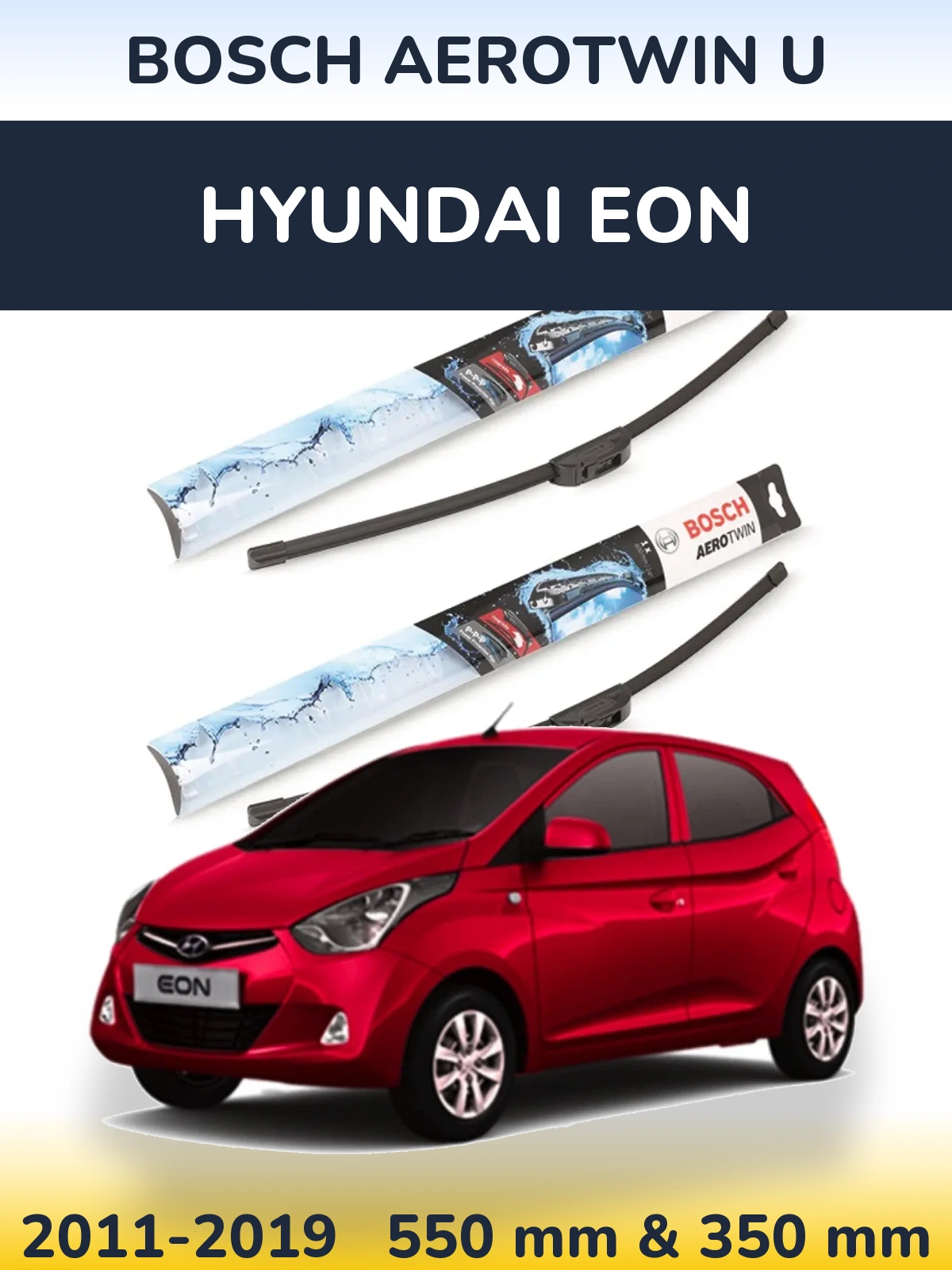 Torkarblad BOSCH AeroTwin U för Hyundai EON