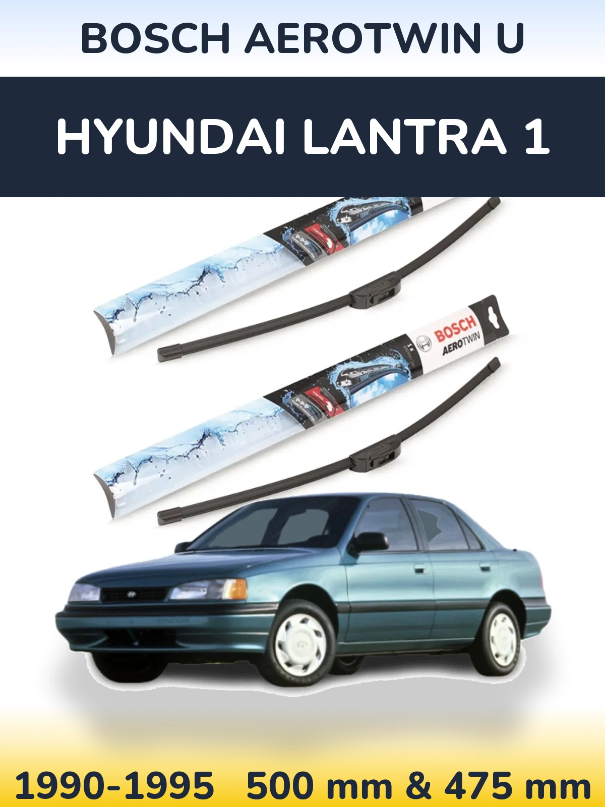 Torkarblad BOSCH AeroTwin U för Hyundai Lantra 1