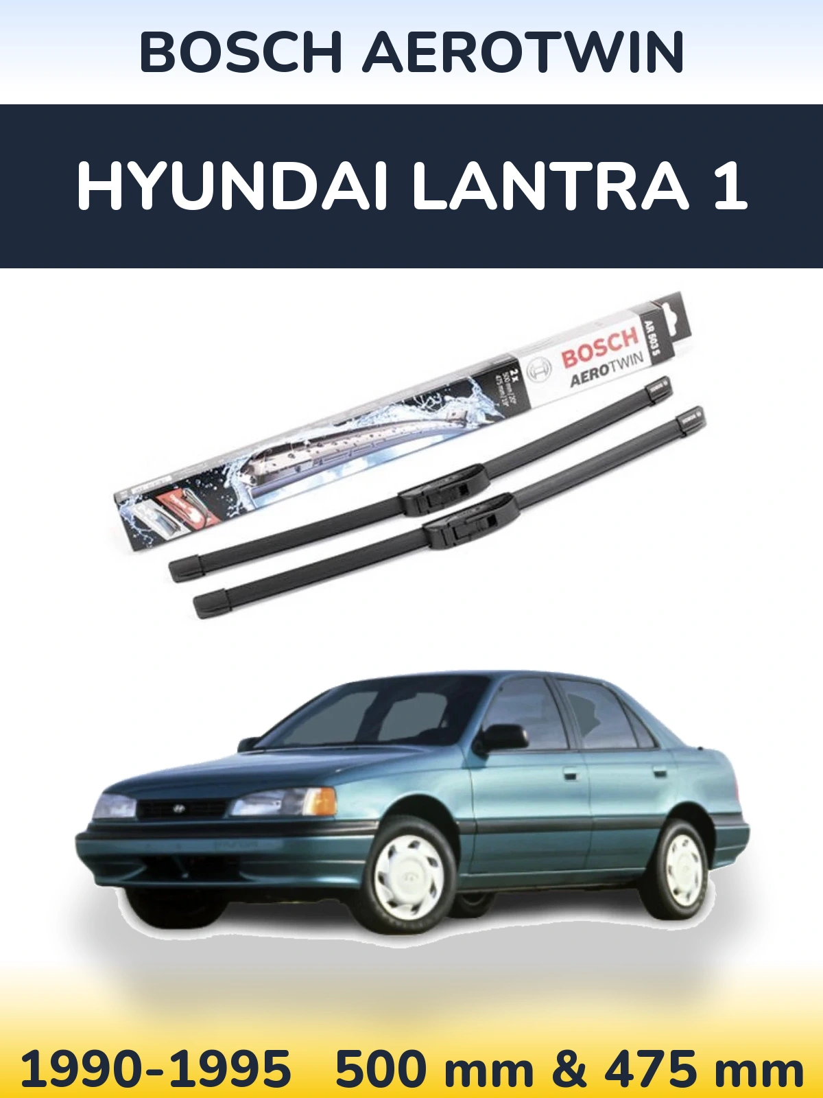 Torkarblad BOSCH AeroTwin för Hyundai Lantra 1