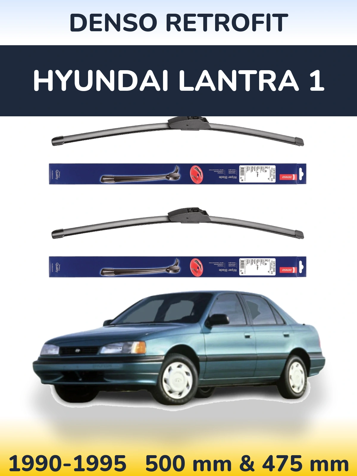 Torkarblad Denso Retrofit för Hyundai Lantra 1