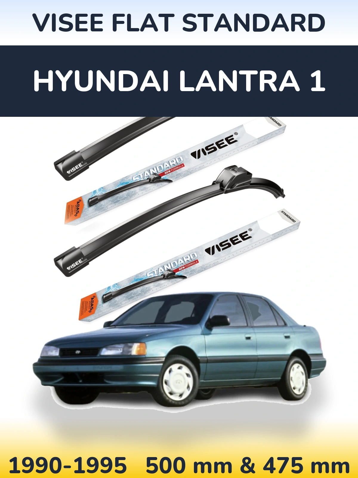Torkarblad VISEE FLAT STANDARD för Hyundai Lantra 1