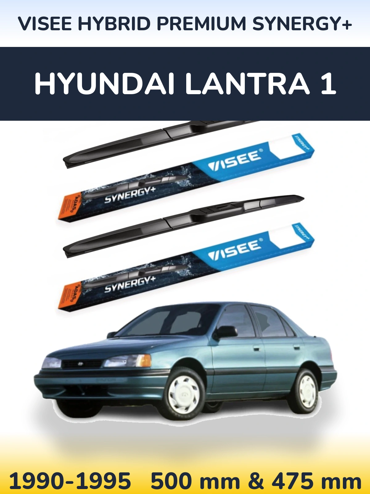 Torkarblad VISEE HYBRID PREMIUM SYNERGY+ för Hyundai Lantra 1