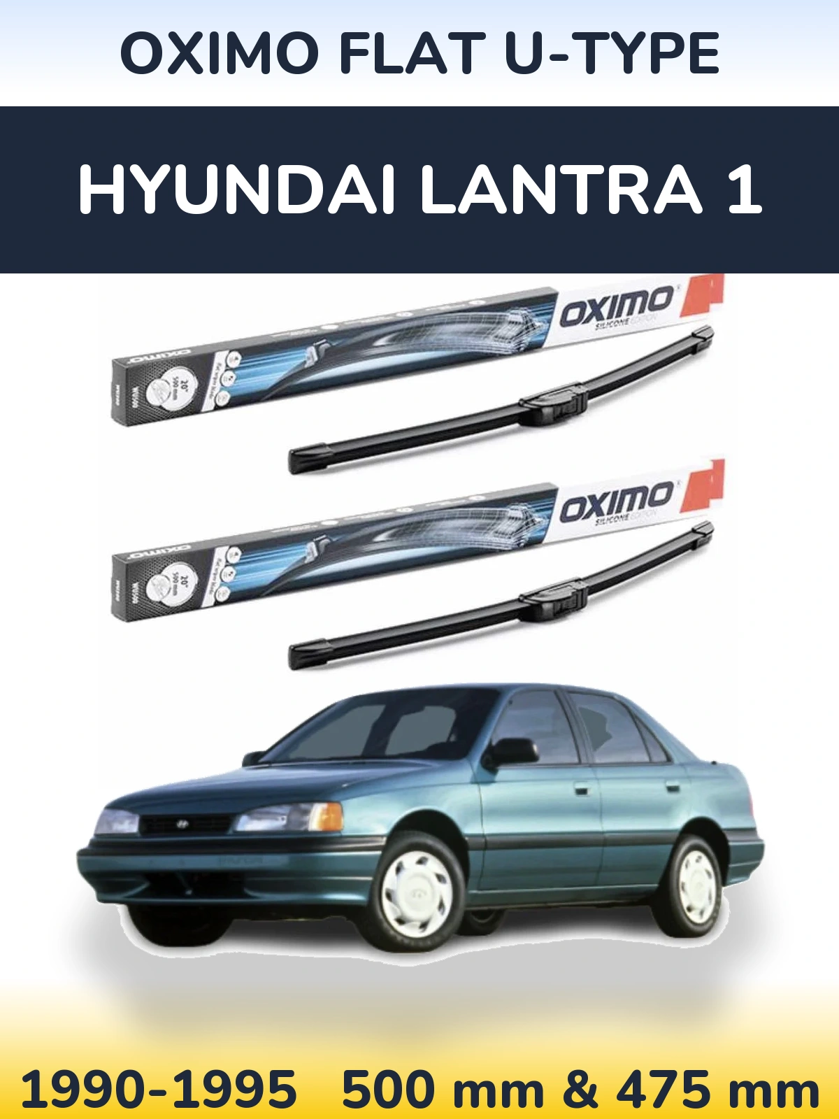 Torkarblad Oximo Flat U-type för Hyundai Lantra 1