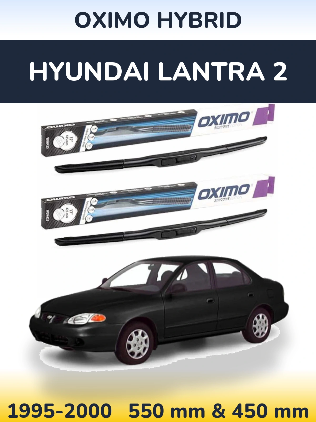 Torkarblad Oximo Hybrid för Hyundai Lantra 2