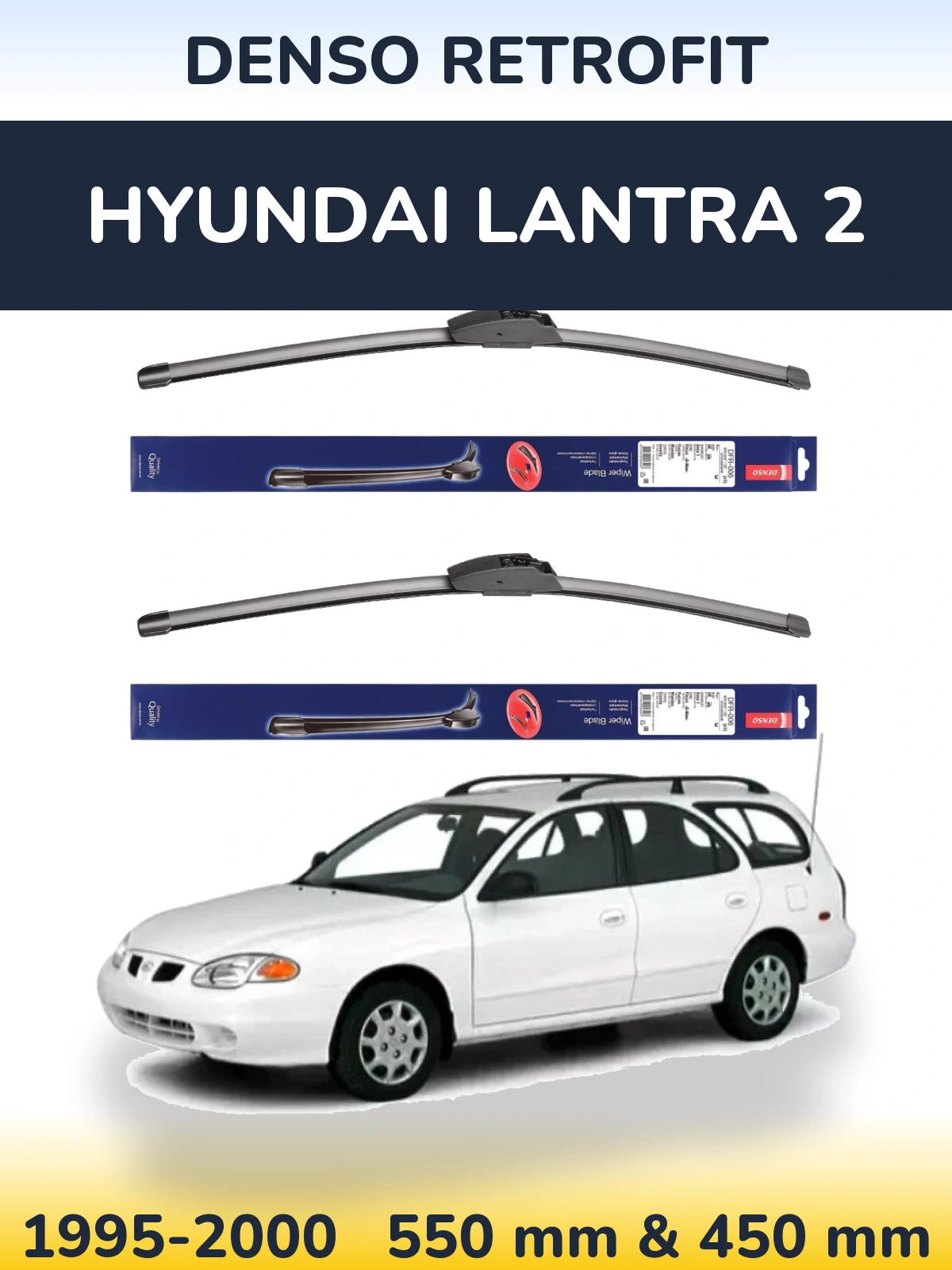 Torkarblad Denso Retrofit för Hyundai Lantra 2